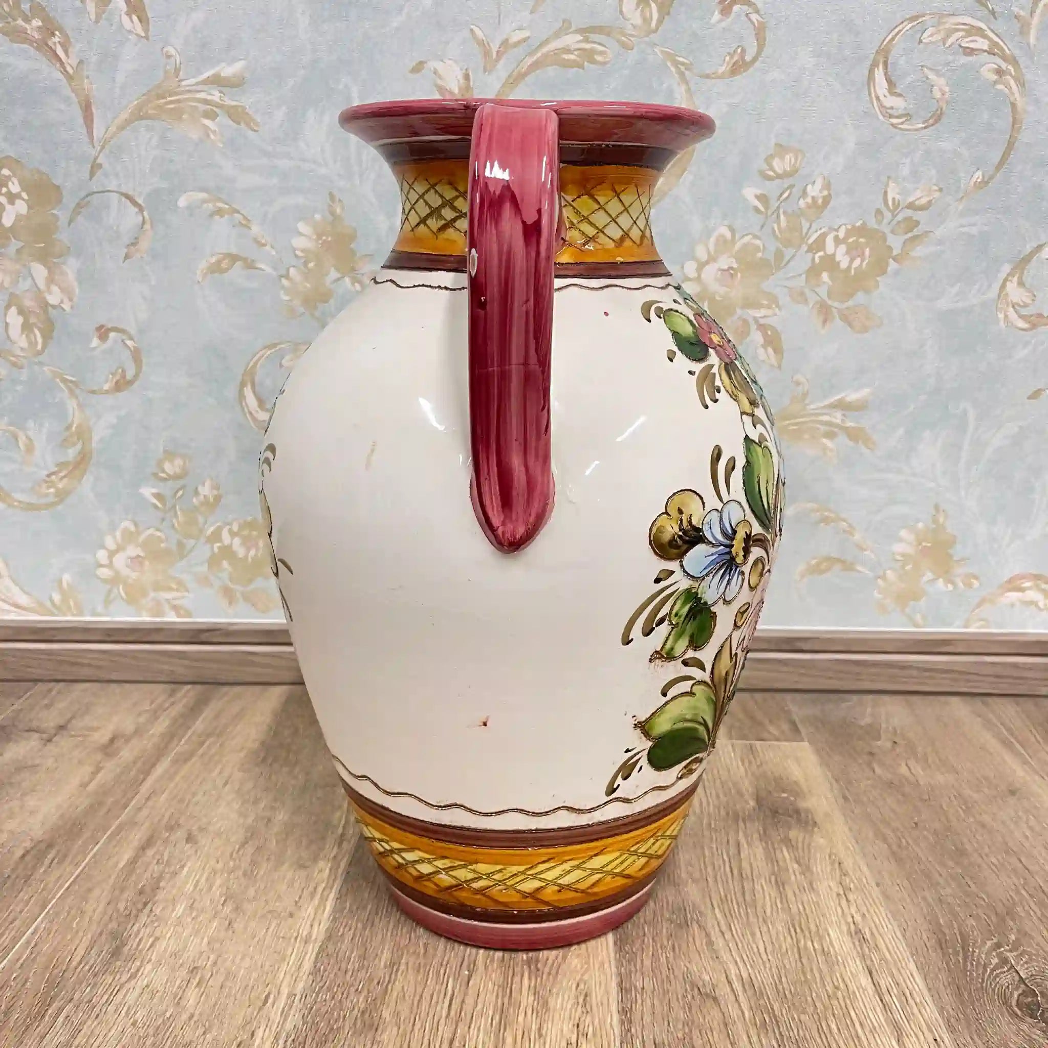 Vintage Flower Vase / Mallorca Pottery / Ceramic / Italy
