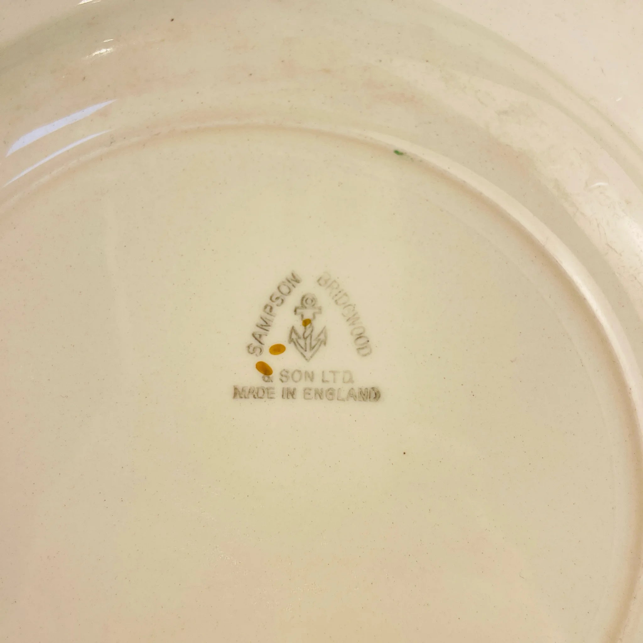 Vintage Plate / Sampson Bridgwood &amp; Son / Directly Imported from the UK