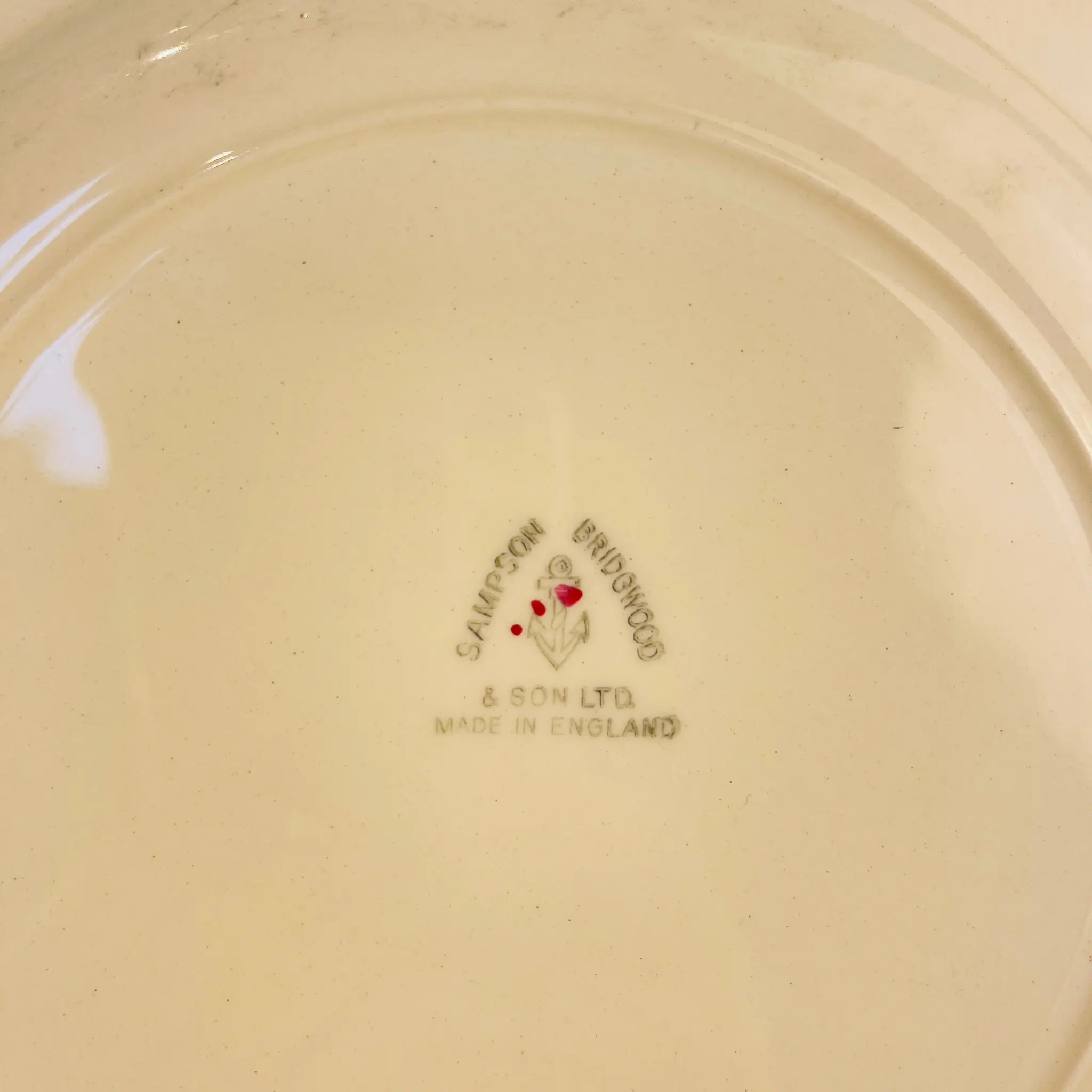 Vintage Plate / Sampson Bridgwood &amp; Son / UK