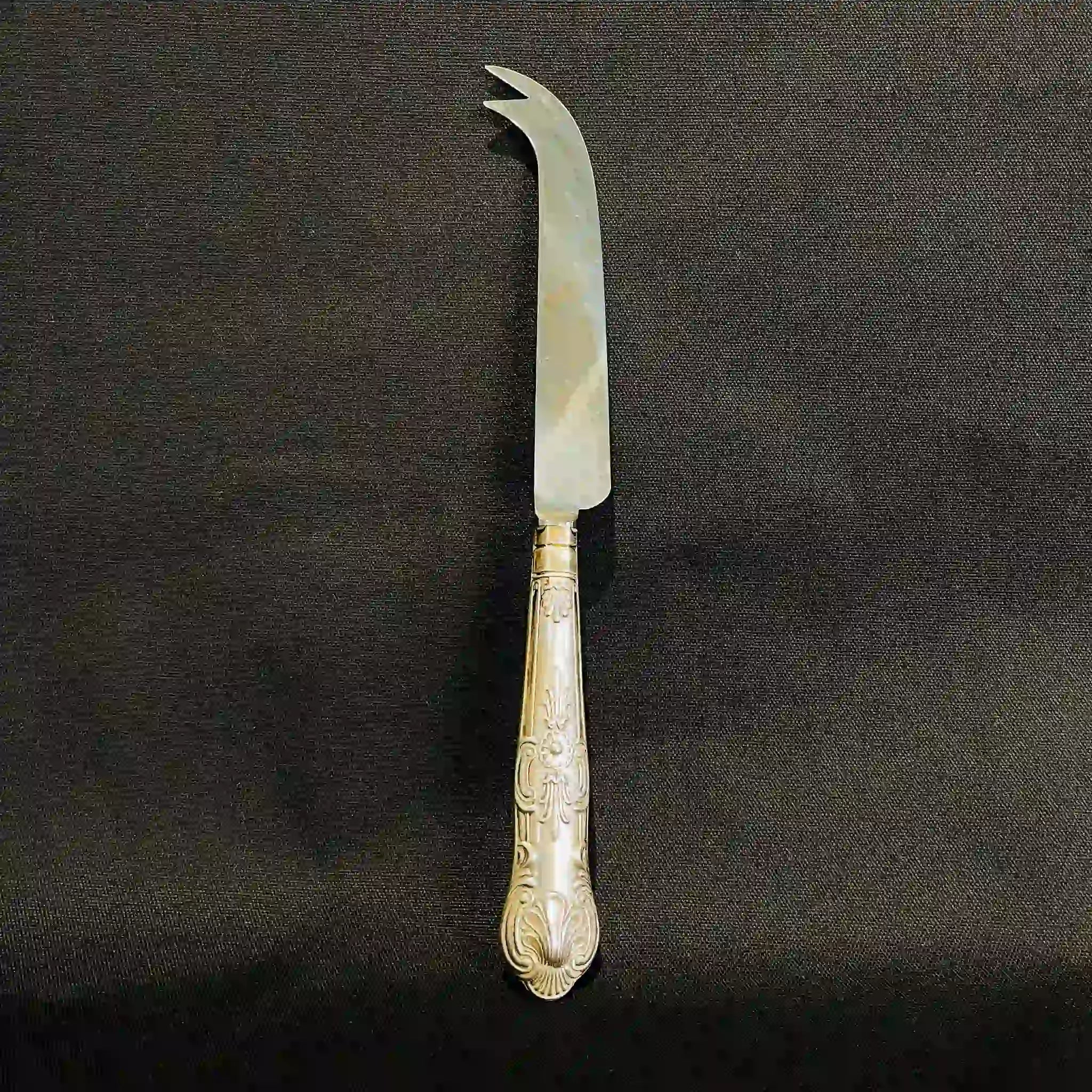 [Antique] Collection of 8 knives and 21 forks with silver handles and copper blades /