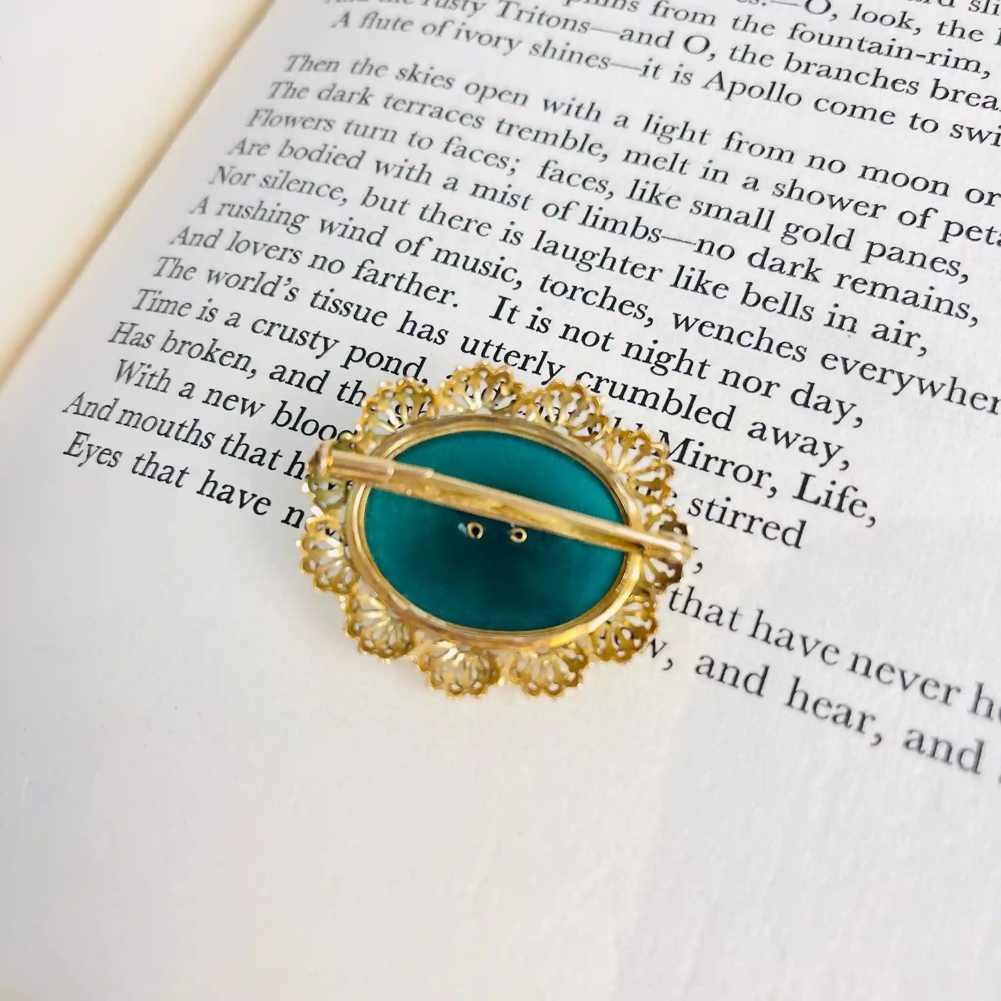 【アンティーク】 ゴールドブローチ / フランス直輸入