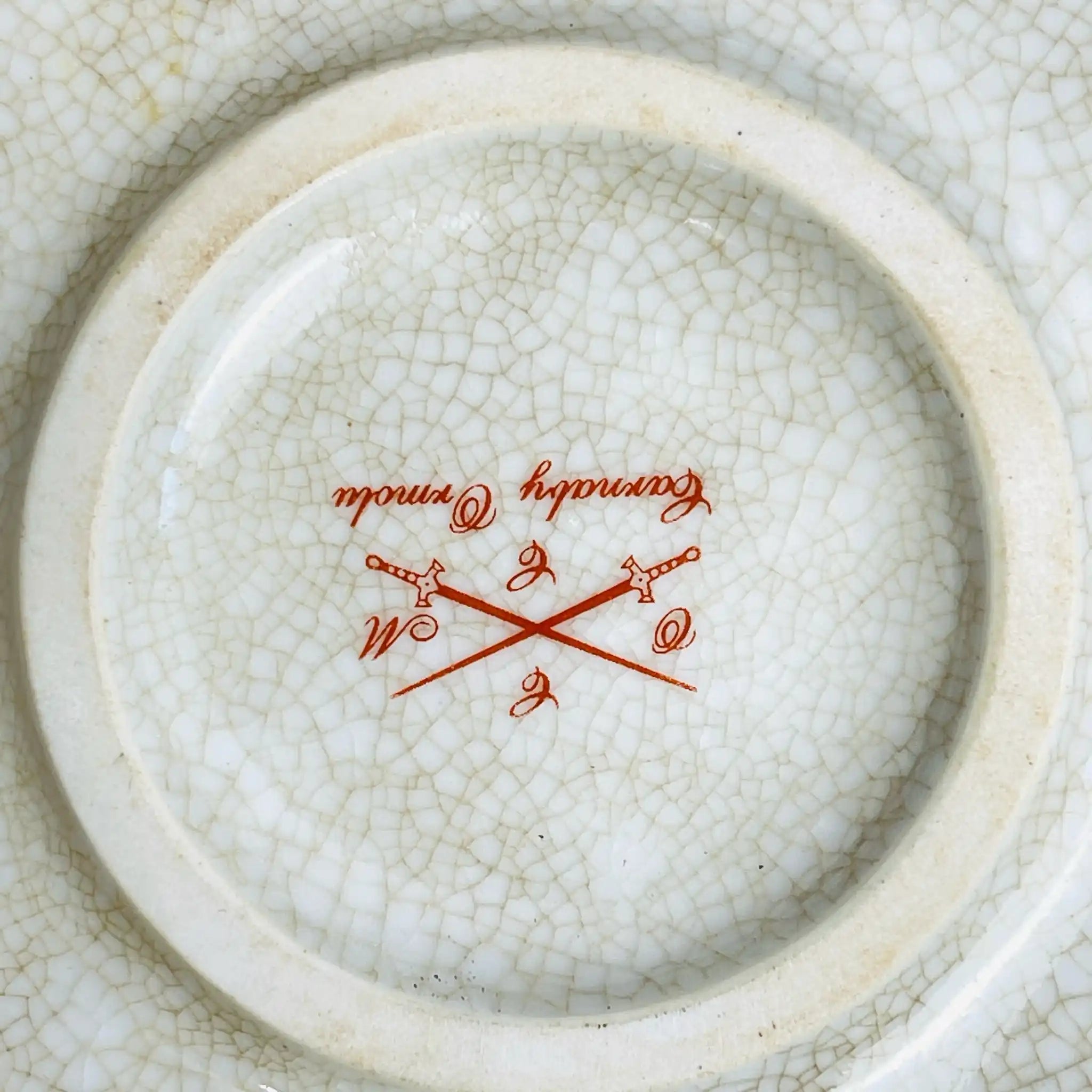 【アンティーク】 ジュエリーボックス / Carnaby Ormolu(カーナビー・オルモル) / 陶器 / 動物脚デザイン