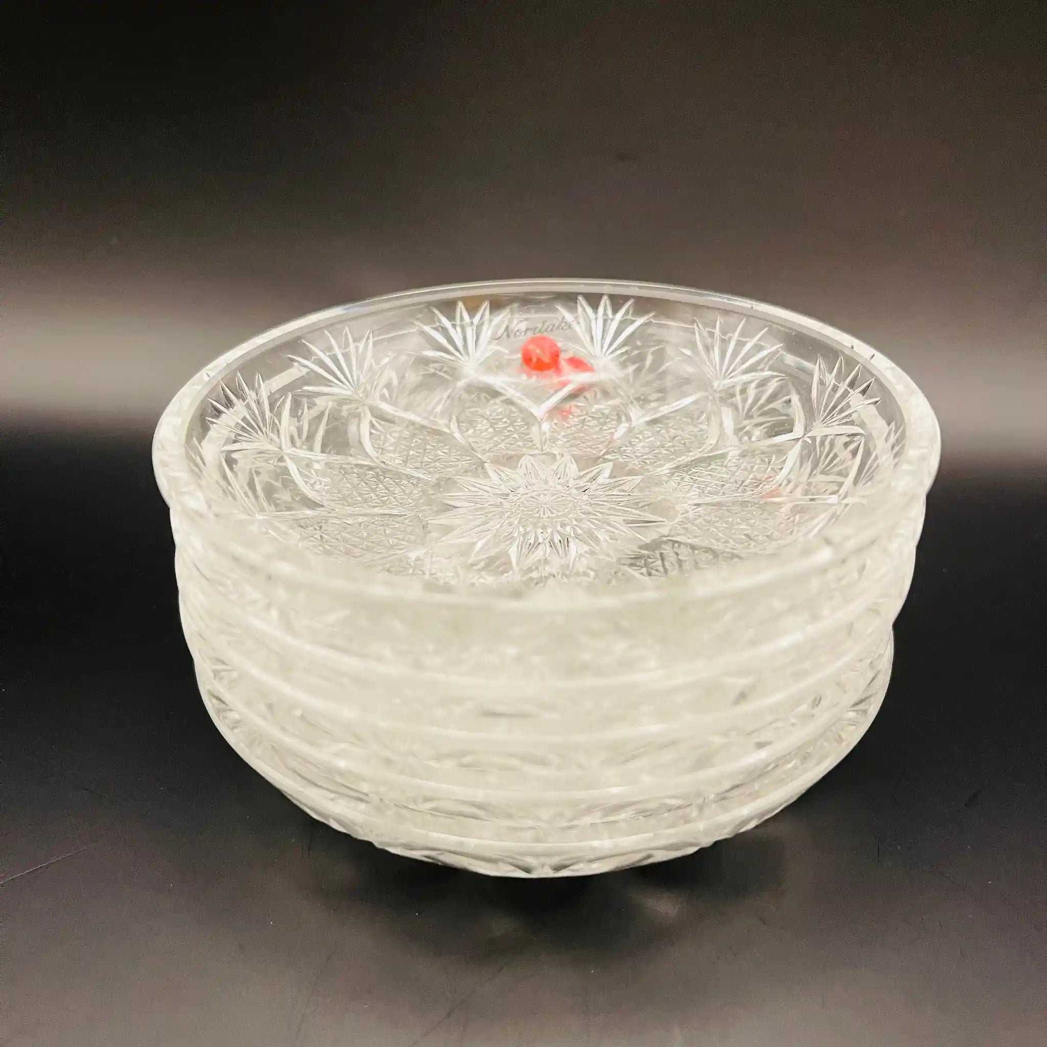 【リユース】 コンポート＋豆皿5P / Noritake(ノリタケ) / 千菊シリーズ / 昭和レトロ 未使用 箱あり