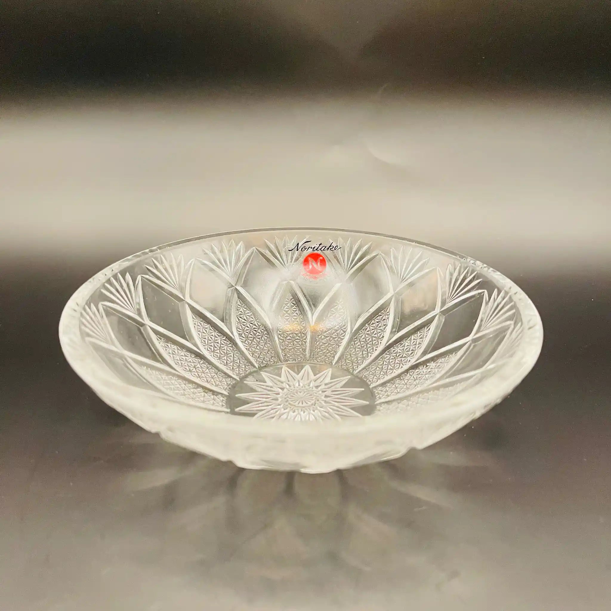 【リユース】 深皿5枚スプーン5P / Noritake(ノリタケ) / 千菊シリーズ / 昭和レトロ 未使用 箱あり