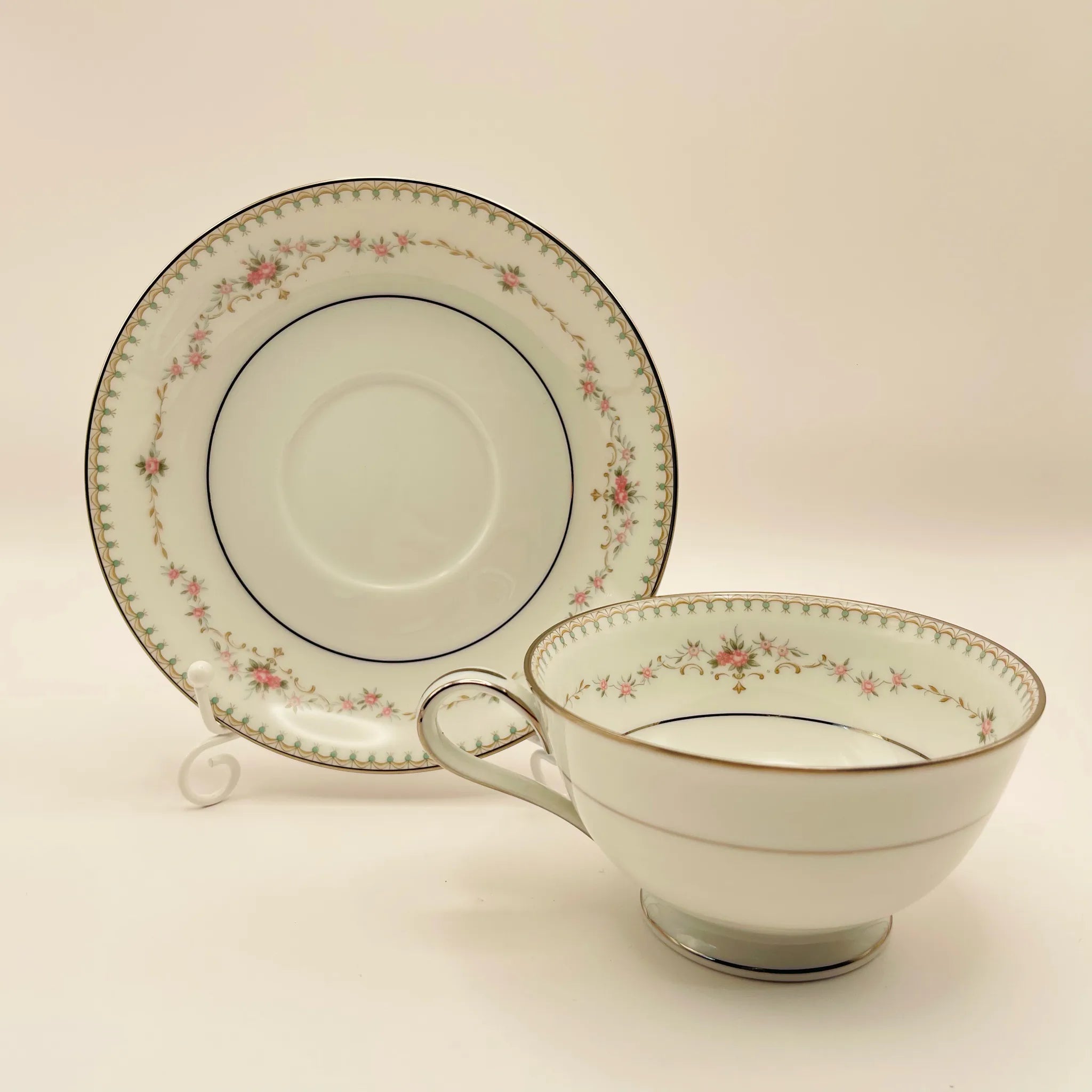 【リユース】 ティーカップセット / Noritake(ノリタケ) / Fairmont(フェアモント) / ～1986年 / Bone China / 未使用 廃盤希少
