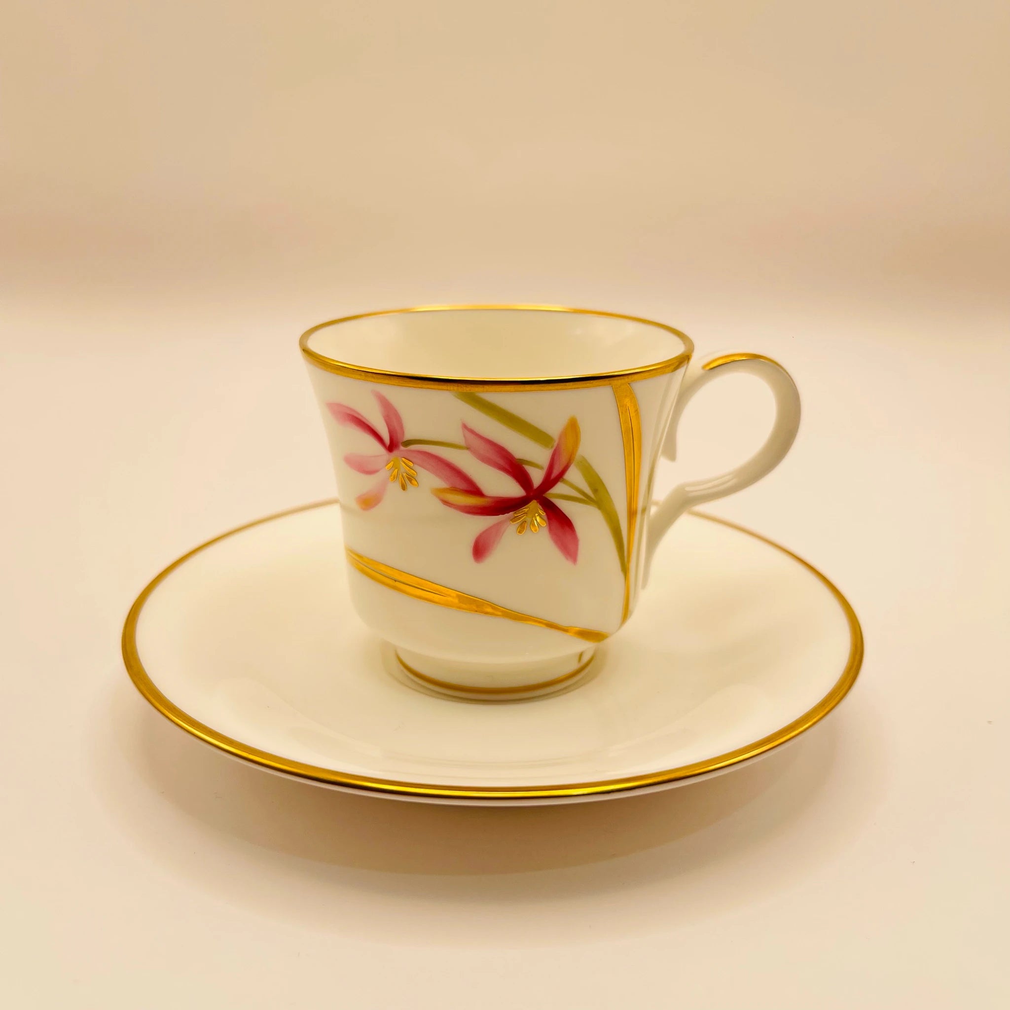 【リユース】 ティーカップ＆ソーサーセット 6P / Noritake(ノリタケ) / デミタスカップ&ソーサー / 未使用,箱あり