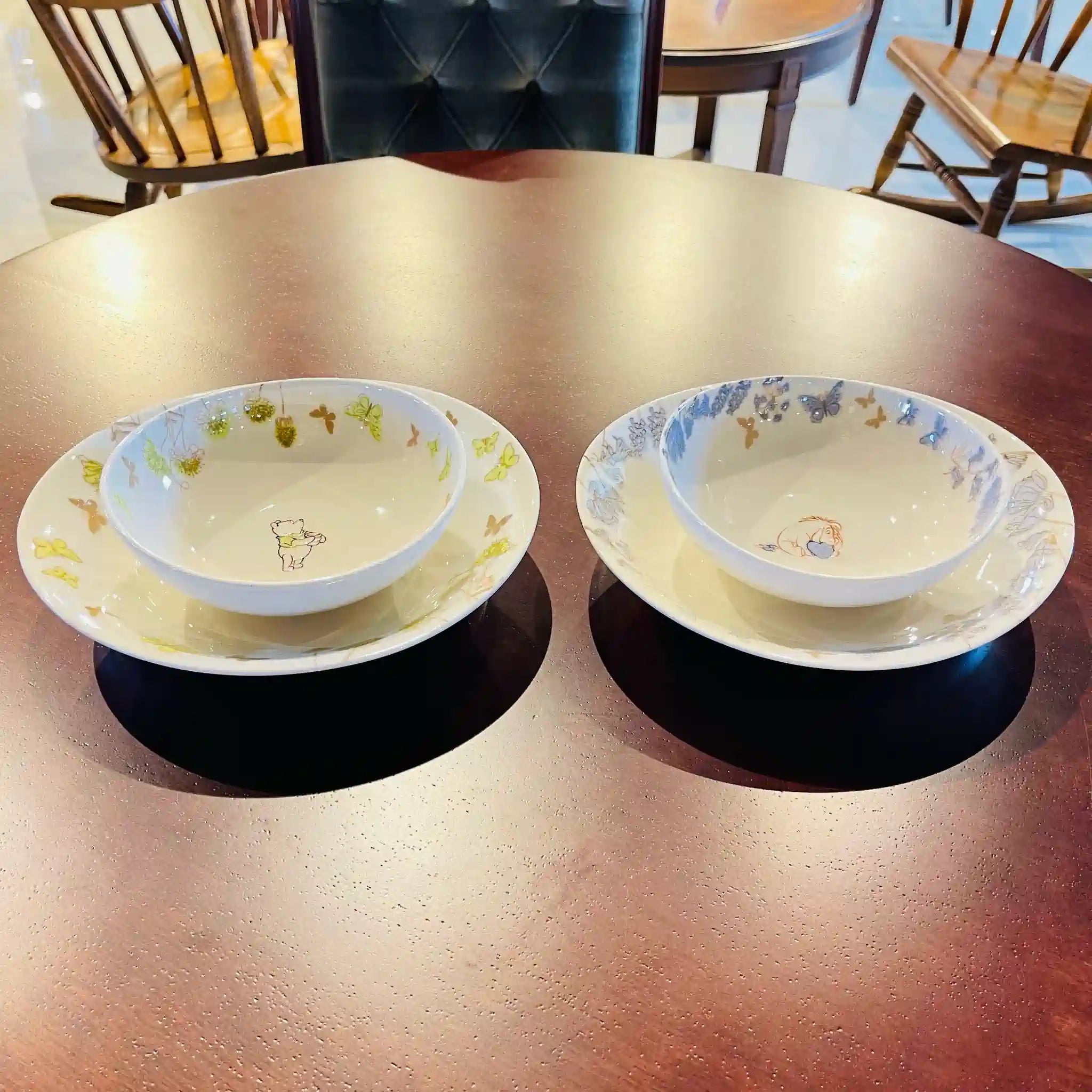 【リユース】 プレート・ボウルセット / Disney / クマのプーさん / 箱有り、未使用