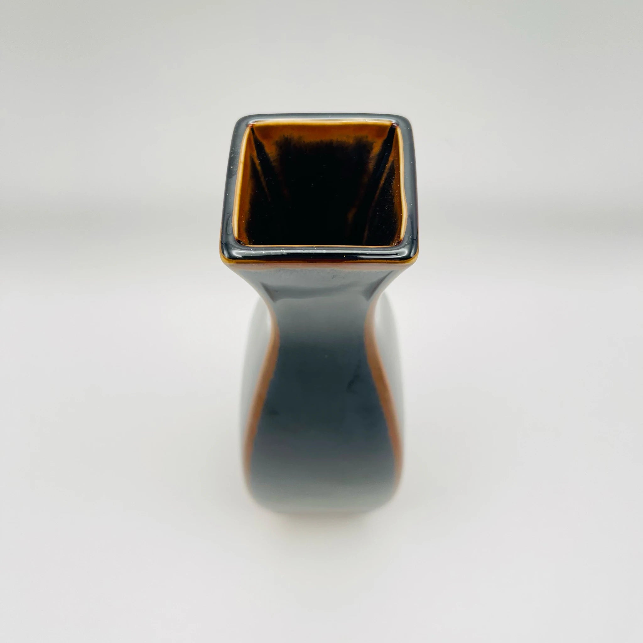 【骨董品】 花挿(花瓶) / 加藤五山 / 陶器 / 日本 / 古瀬戸釉 / 箱付き