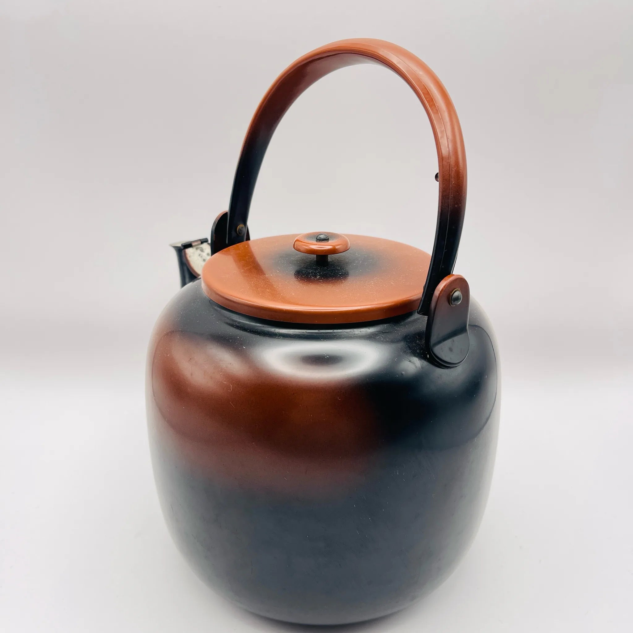 【骨董品】 水差薬缶 / 腰黒 / 日本 / 未使用,箱あり