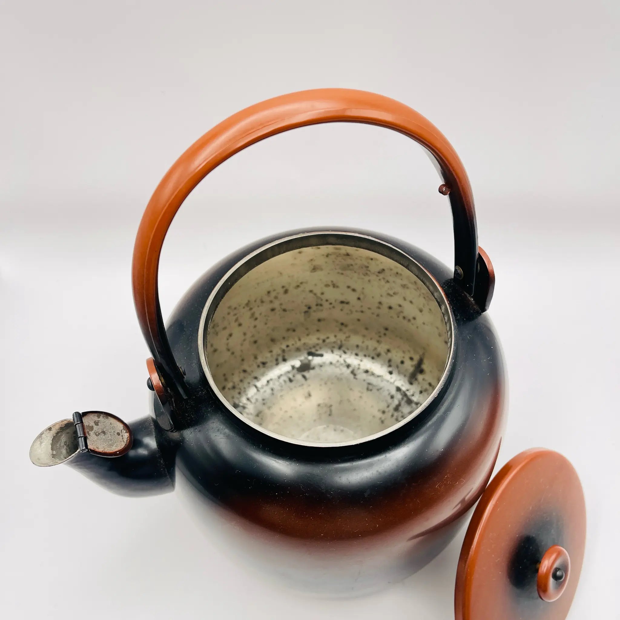 【骨董品】 水差薬缶 / 腰黒 / 日本 / 未使用,箱あり