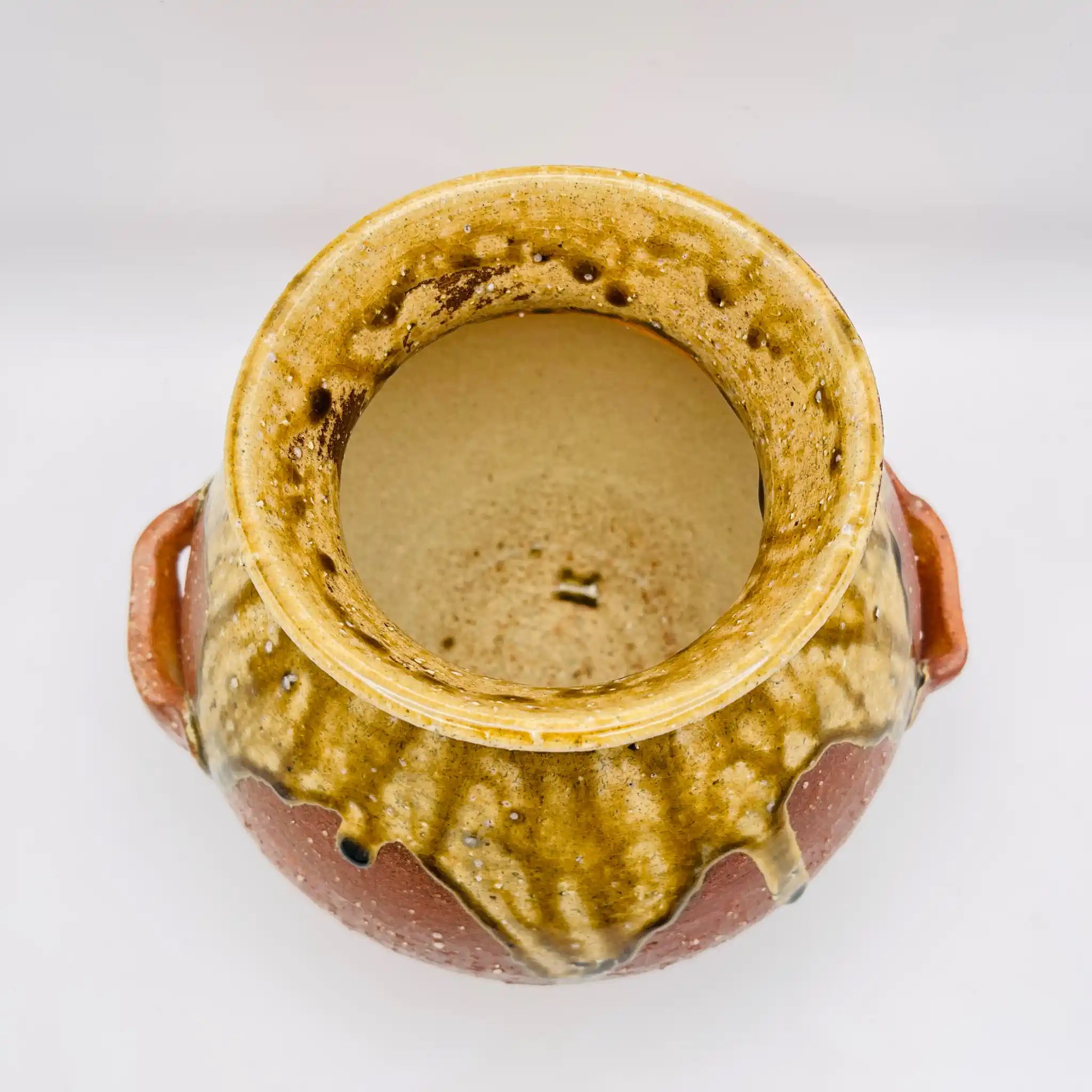 【骨董品】 耳付花壺 / 信楽焼 / 日本 / 未使用,箱あり