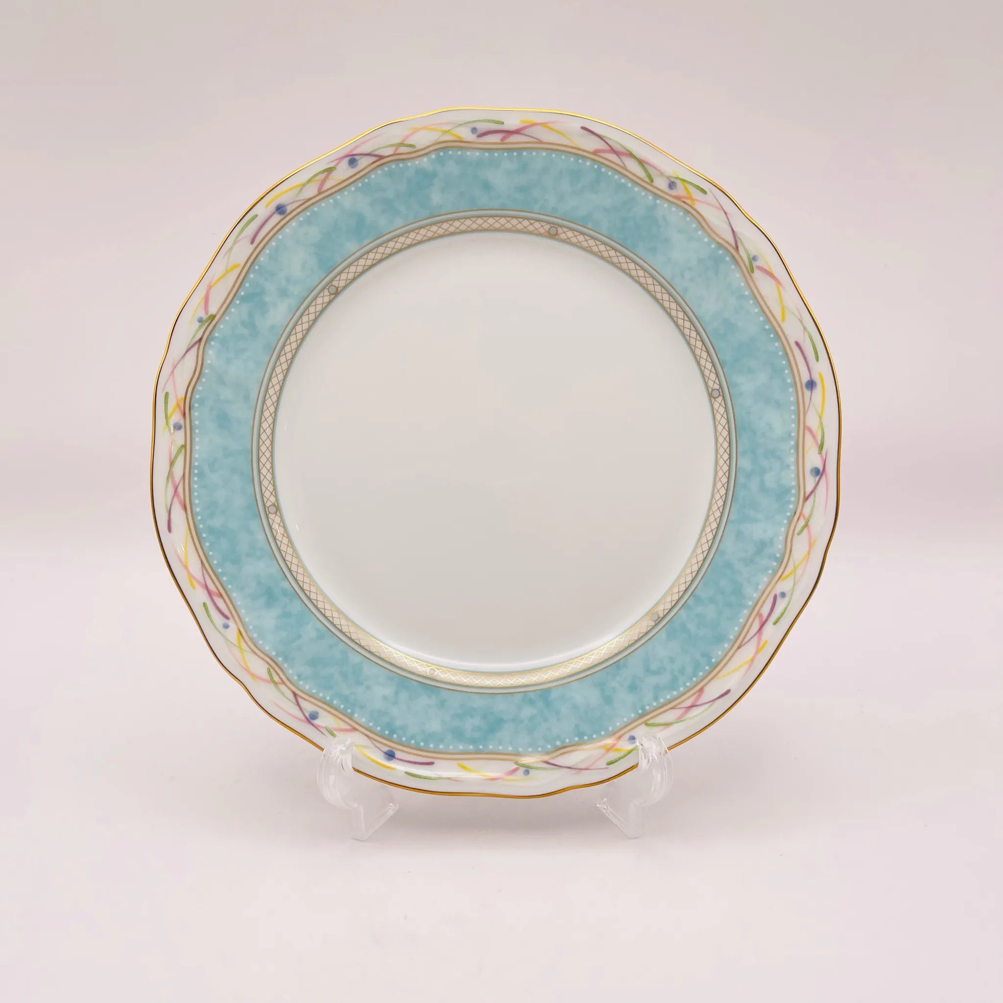 【リユース】 プレート(皿) 5P / Noritake(ノリタケ) / 華麗句(ハナレイク) / 箱有り、未使用 / 箱付き