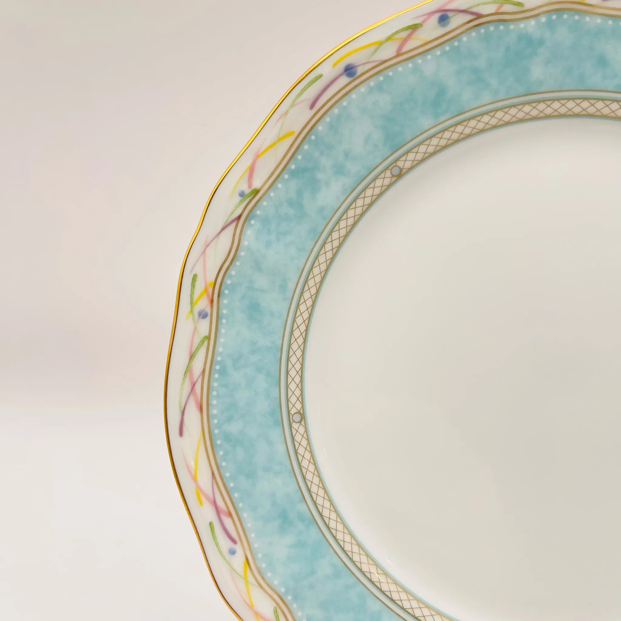 【リユース】 プレート(皿) 5P / Noritake(ノリタケ) / 華麗句(ハナレイク) / 箱有り、未使用 / 箱付き