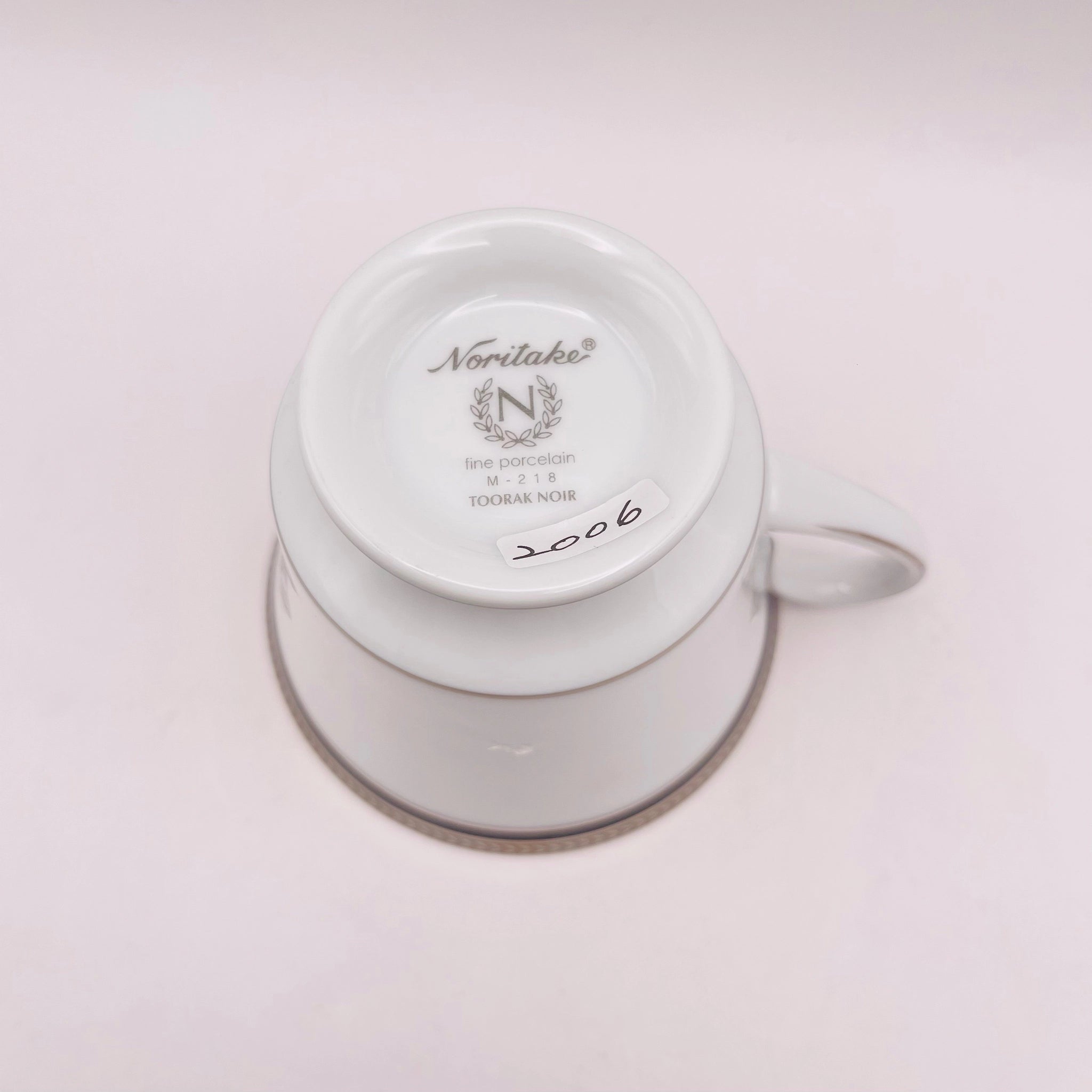 【リユース】 ティーカップ・プレート 5P / Noritake(ノリタケ) / TOORAK NOIR(トゥーラックノワール) / ファインポーセレン