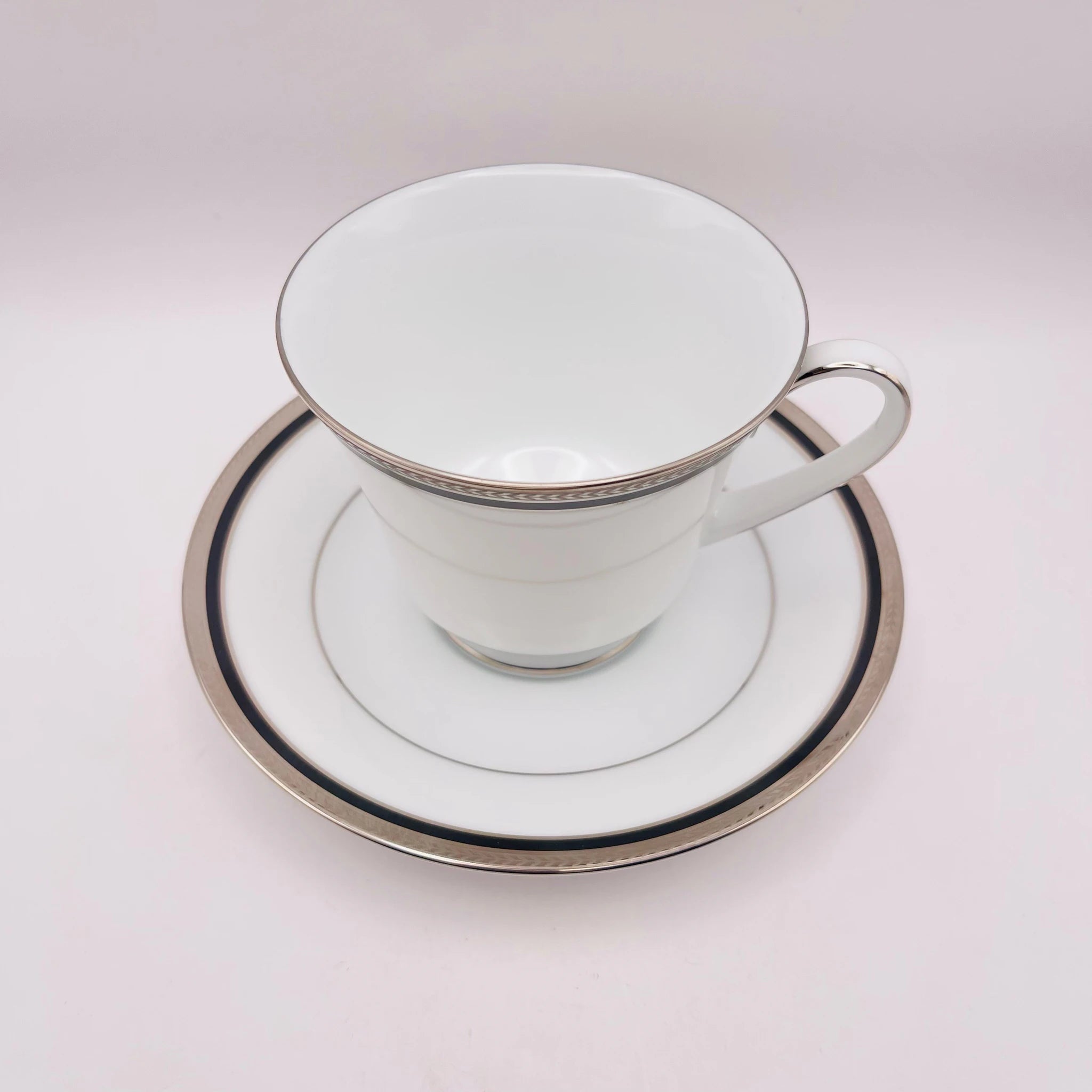 【リユース】 ティーカップ・プレート 5P / Noritake(ノリタケ) / TOORAK NOIR(トゥーラックノワール) / ファインポーセレン