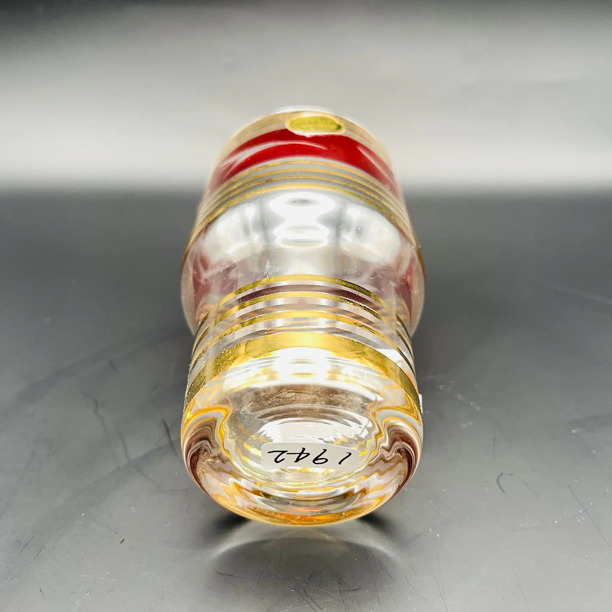 【リユース】 グラス 6P / BOHEMIA Cristal(ボヘミア クリスタル) / チェコ / 未使用,箱あり / 箱付き