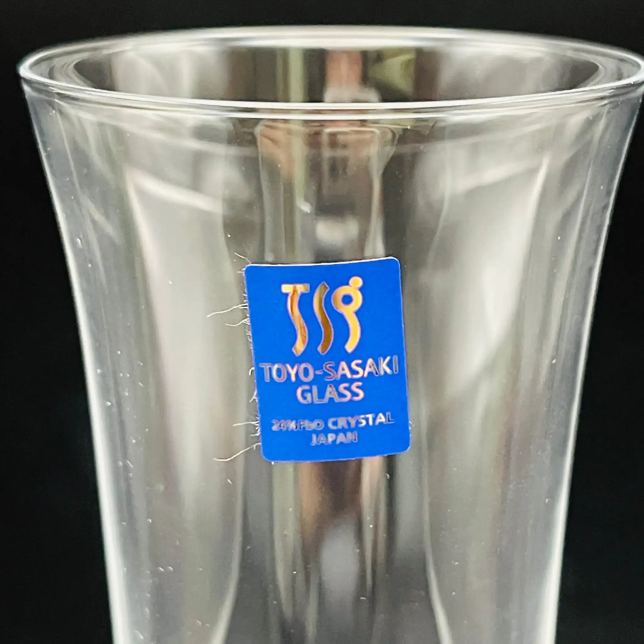 [Reused] Toyo Sasaki Glass Champagne Glass Set of 4, Unused 