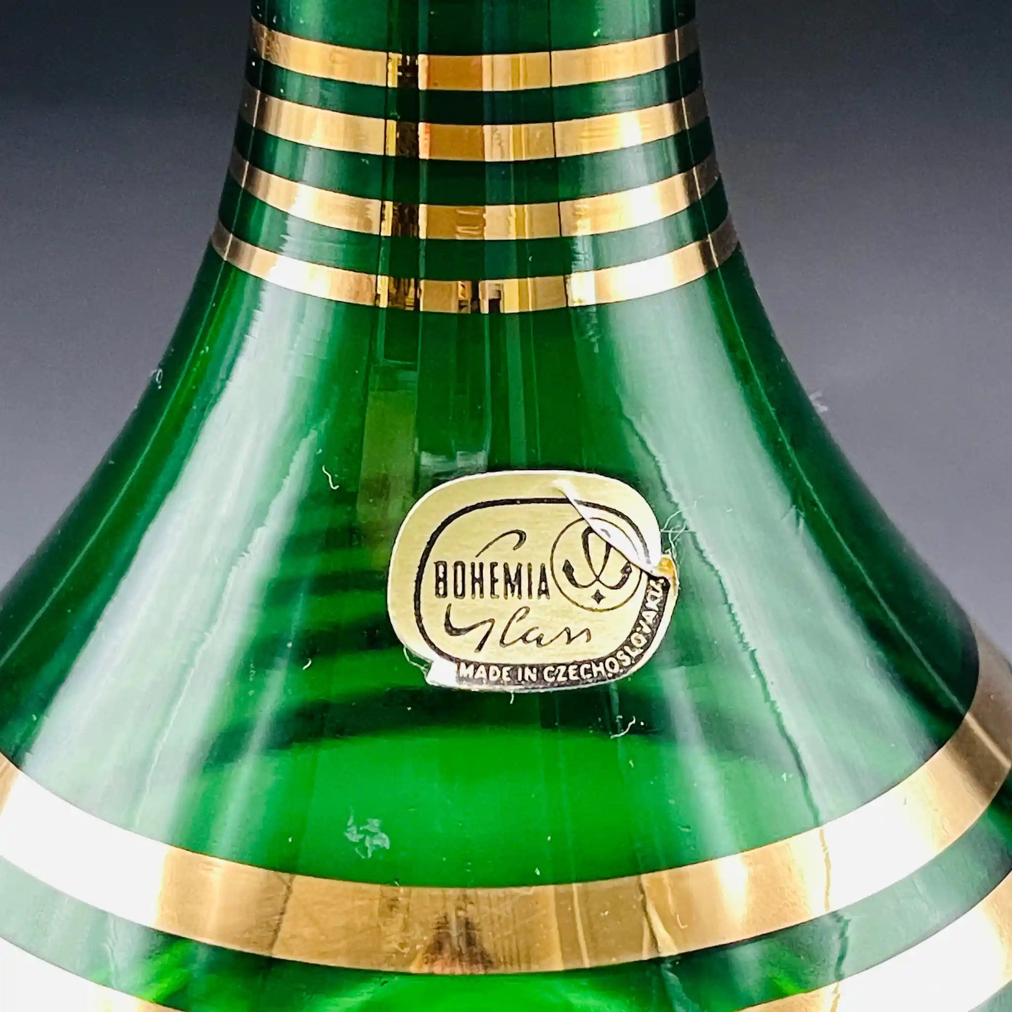 【リユース】 グラス 6P / BOHEMIA Cristal(ボヘミア クリスタル) / チェコ / 未使用,箱あり / 箱付き