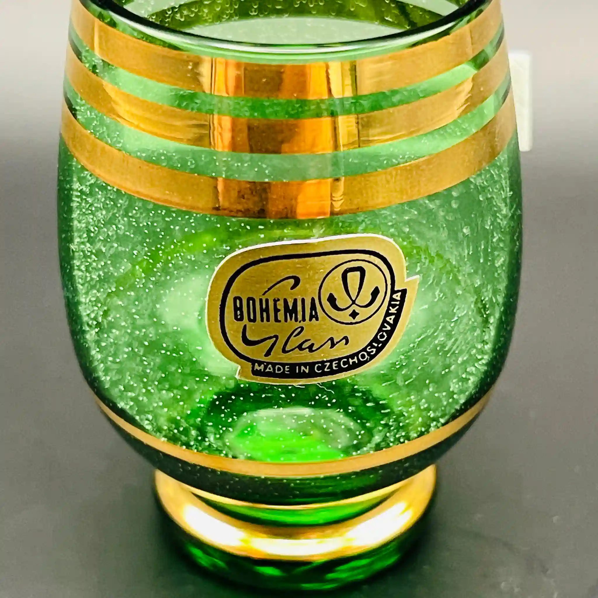 【リユース】 グラス 6P / BOHEMIA Cristal(ボヘミア クリスタル) / チェコ / 未使用,箱あり / 箱付き