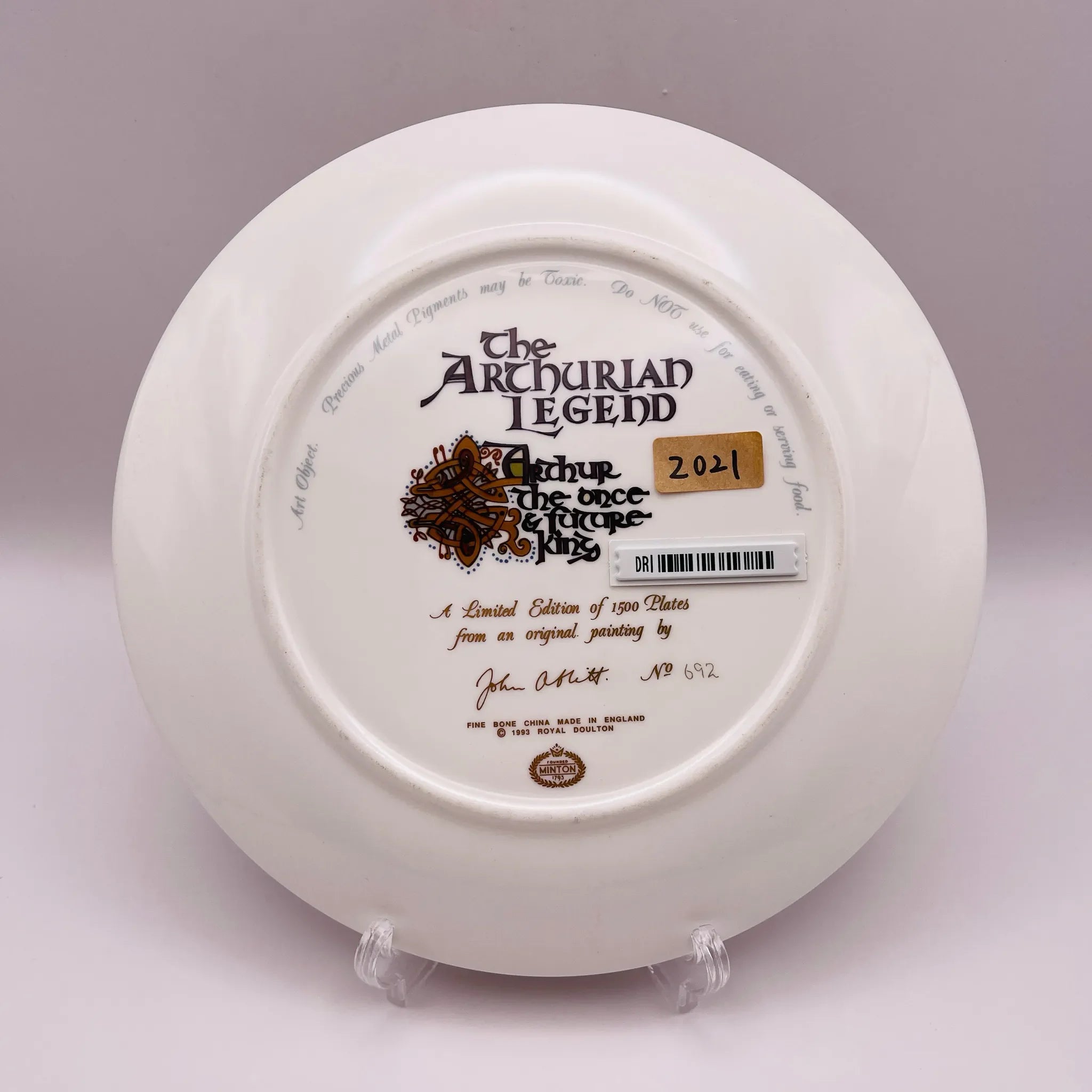 【リユース】 プレート(皿) / MINTON(ミントン) / THE ARTHURIAN LEGEND / イギリス / アーサー王