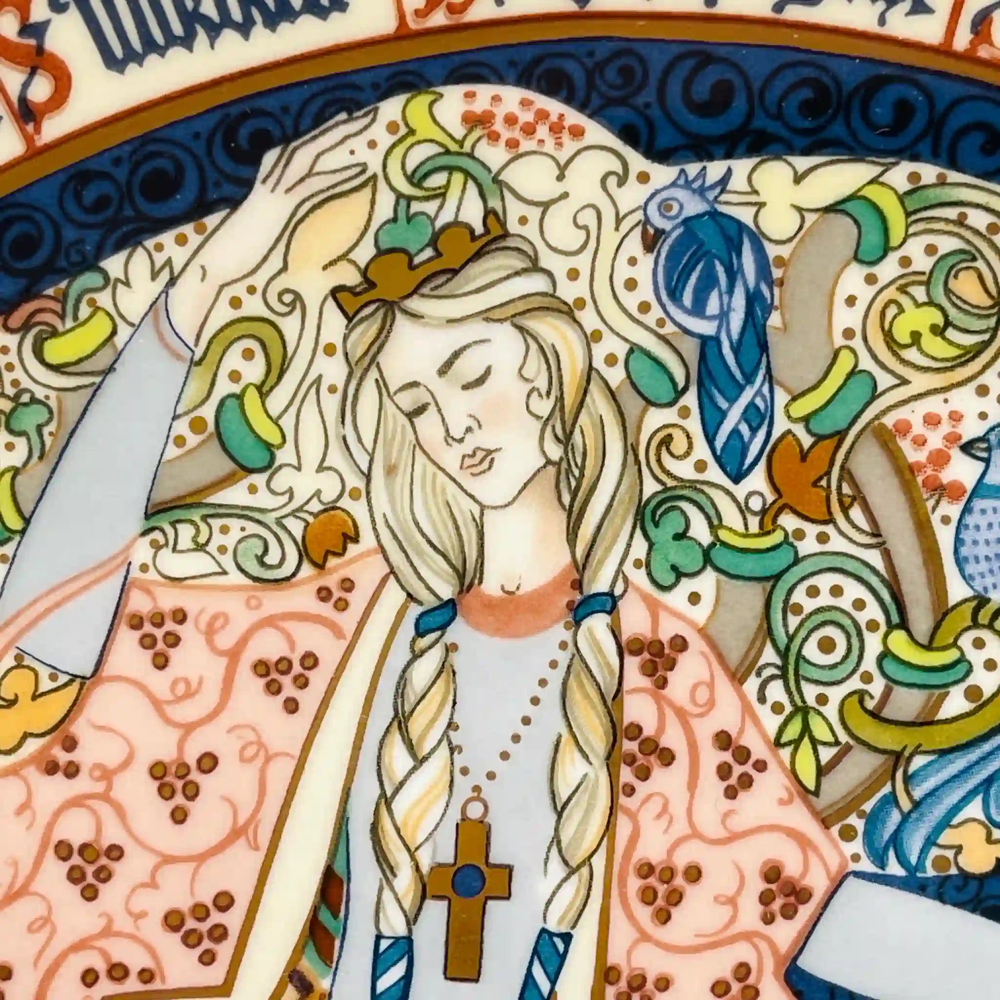 【リユース】 プレート(皿) / MINTON(ミントン) / THE ARTHURIAN LEGEND / イギリス / グィネヴィア (Guinevere)