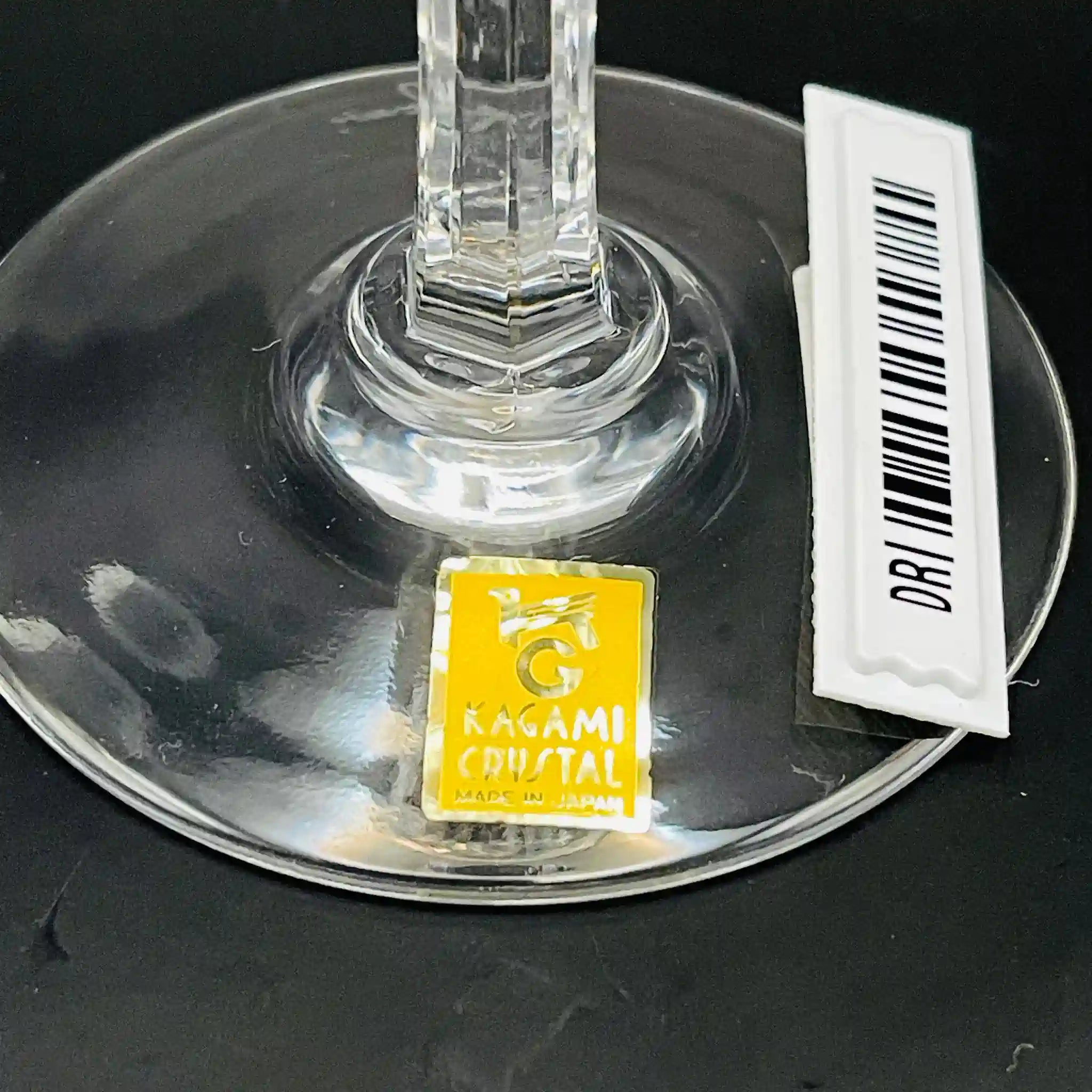 【リユース】 ペアワイングラス / カガミクリスタル(KAGAMI) / 未使用,箱あり / 箱付き