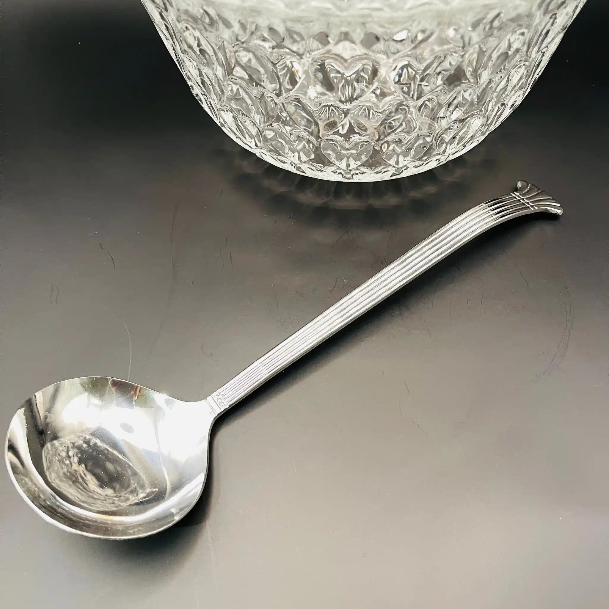 【リユース】 パンチボウルセット / ボウル・レードル・カップ 5P / フルーツポンチ 昭和レトロ