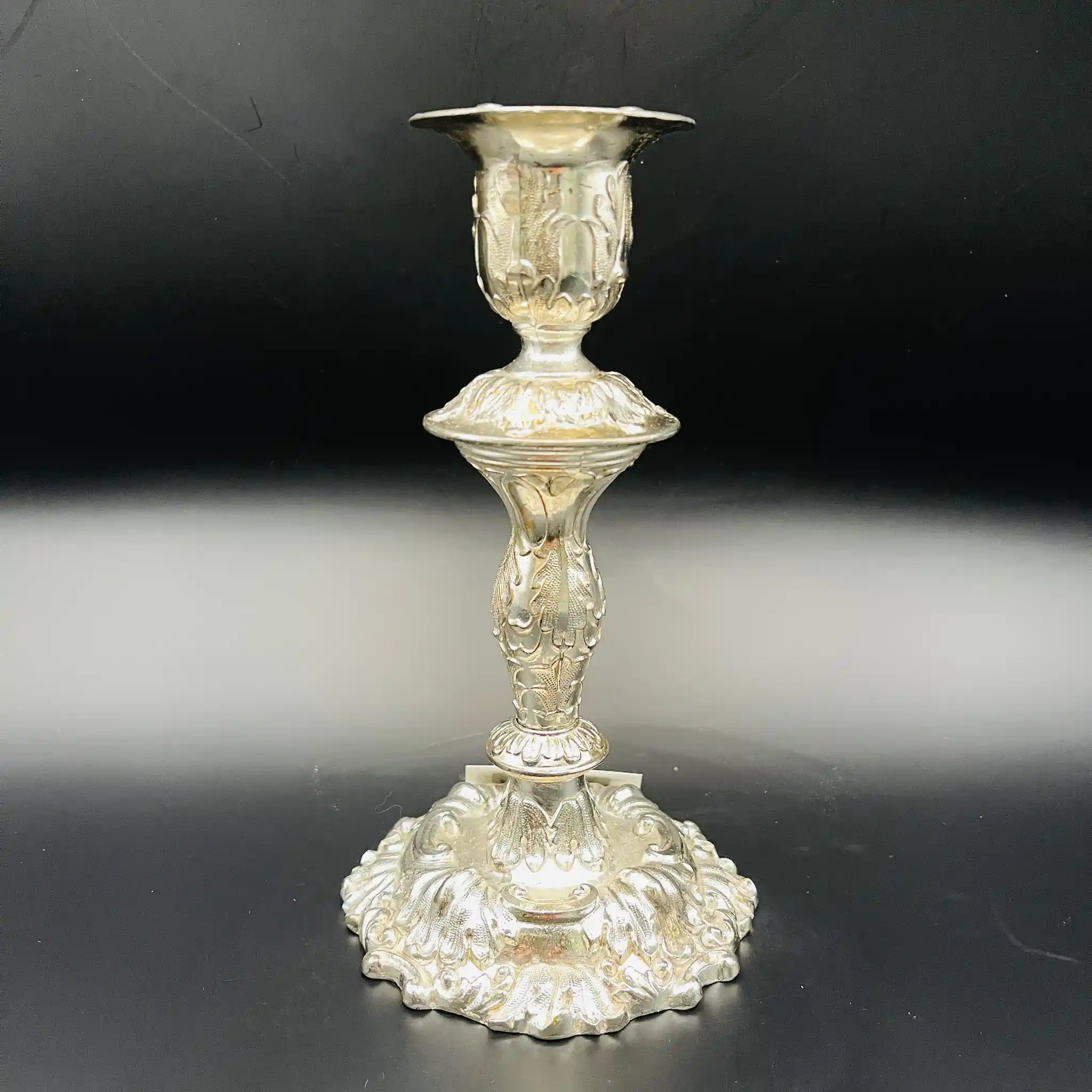 【リユース】 燭台(キャンドルホルダー) / シルバーメッキ / 日本