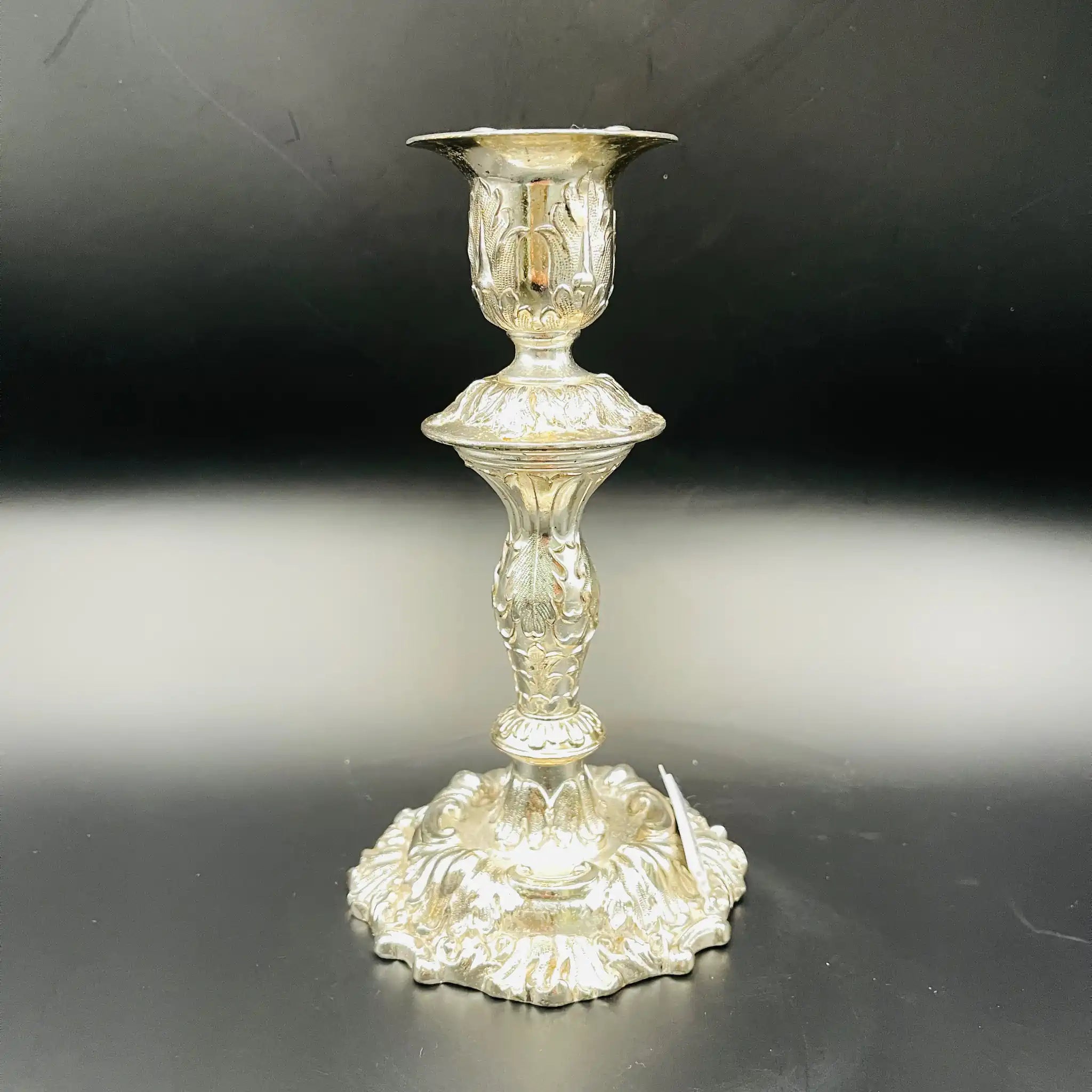 【リユース】 燭台(キャンドルホルダー) / シルバーメッキ / 日本