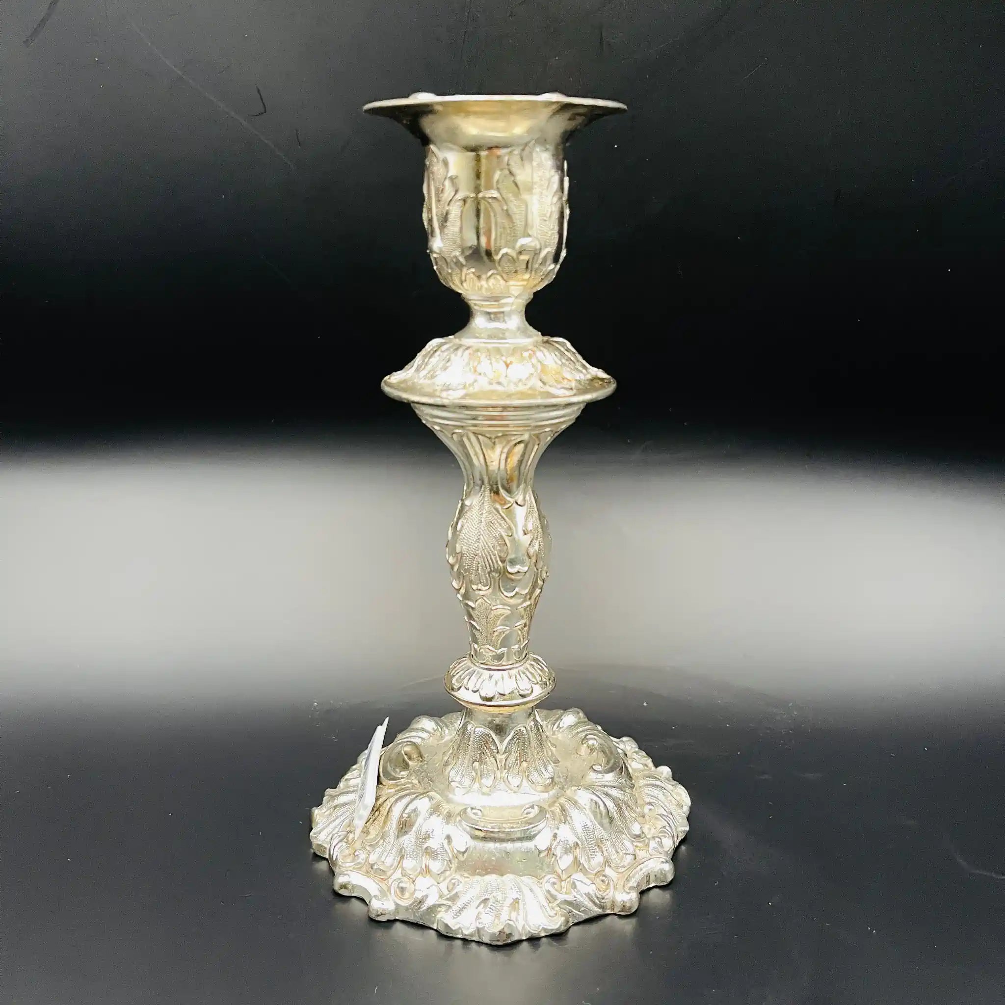 【リユース】 燭台(キャンドルホルダー) / シルバーメッキ / 日本