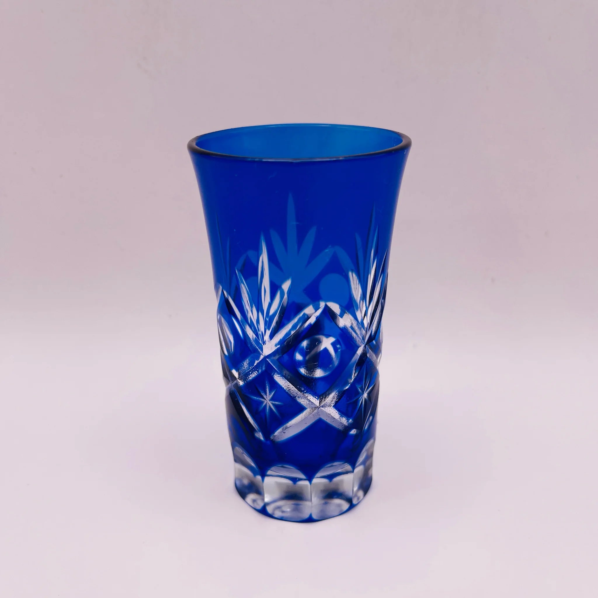 【リユース】 切子ガラス 一口ビール 5P