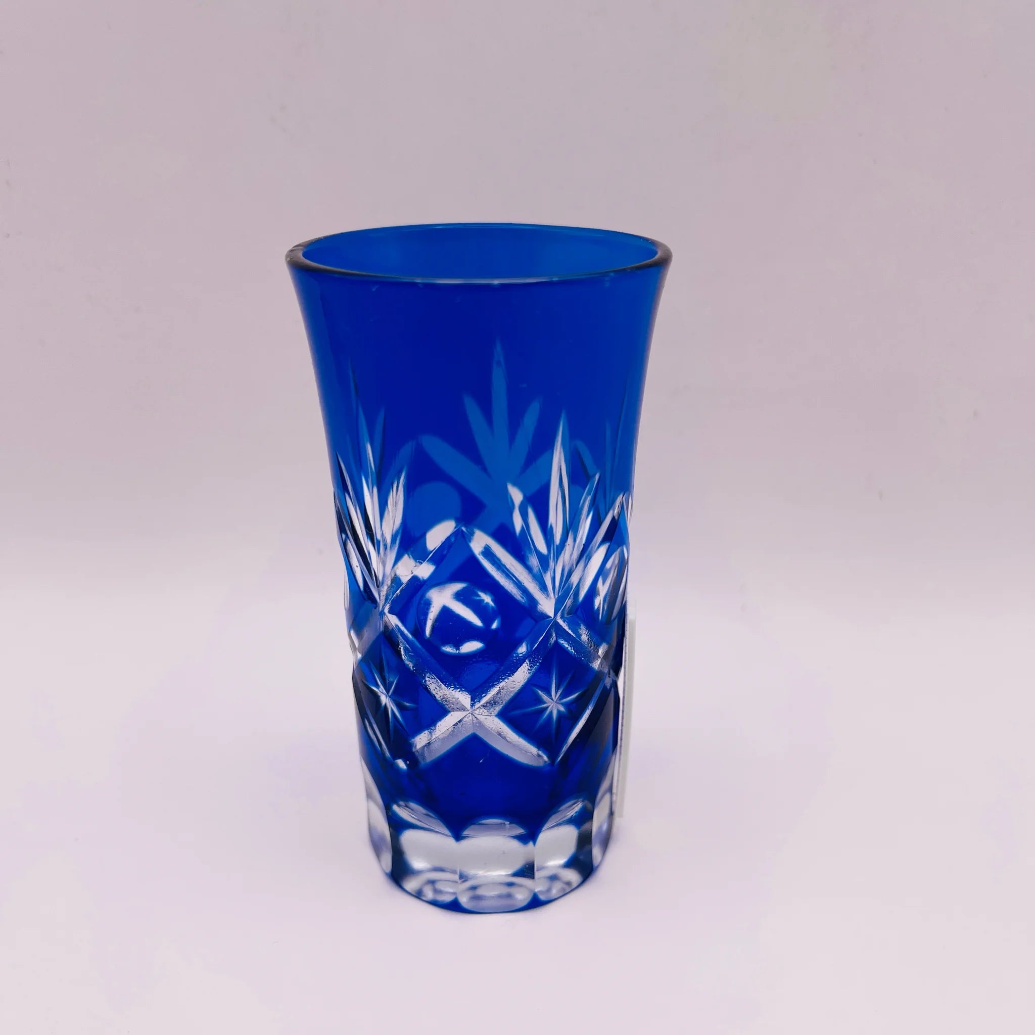 【リユース】 切子ガラス 一口ビール 5P