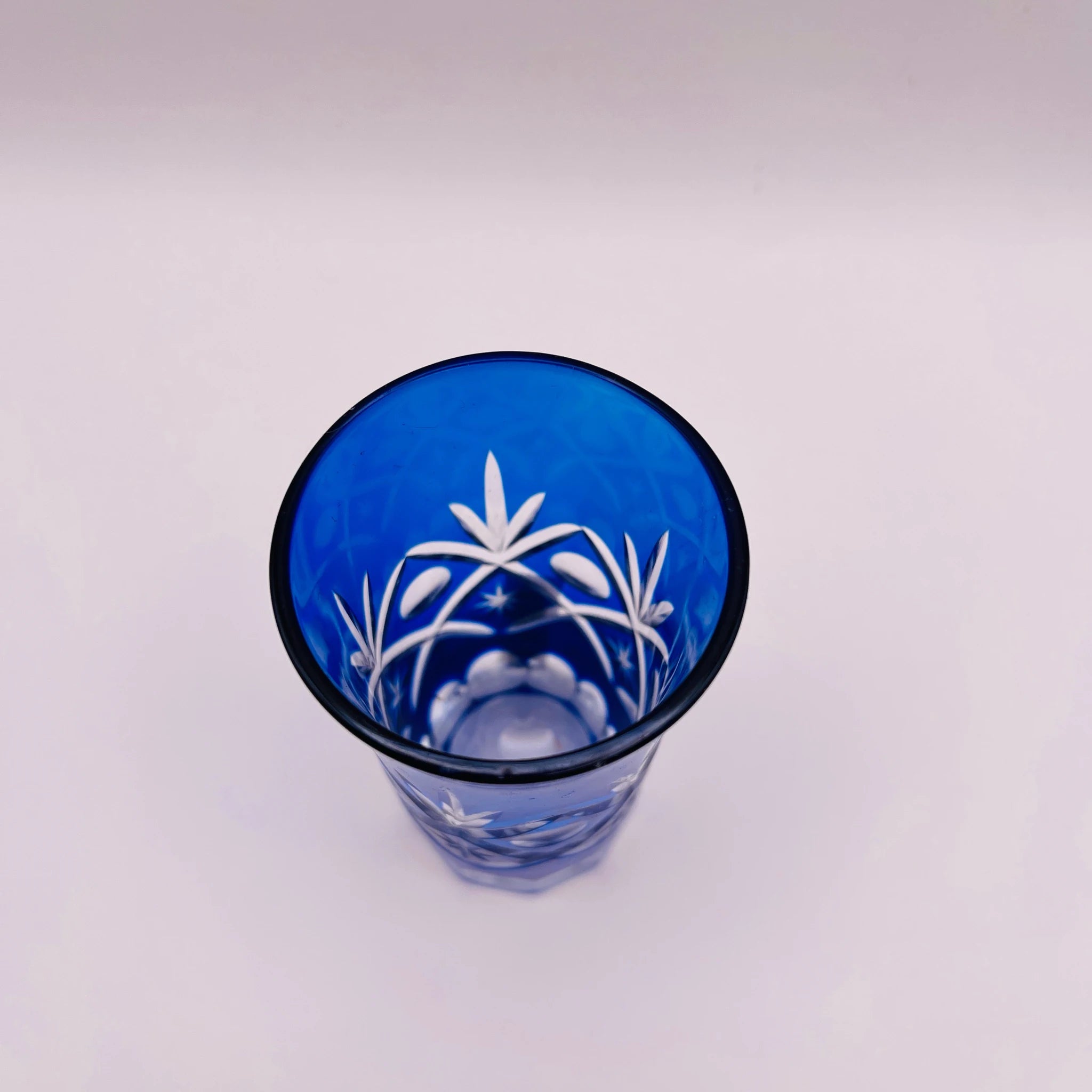 【リユース】 切子ガラス 一口ビール 5P