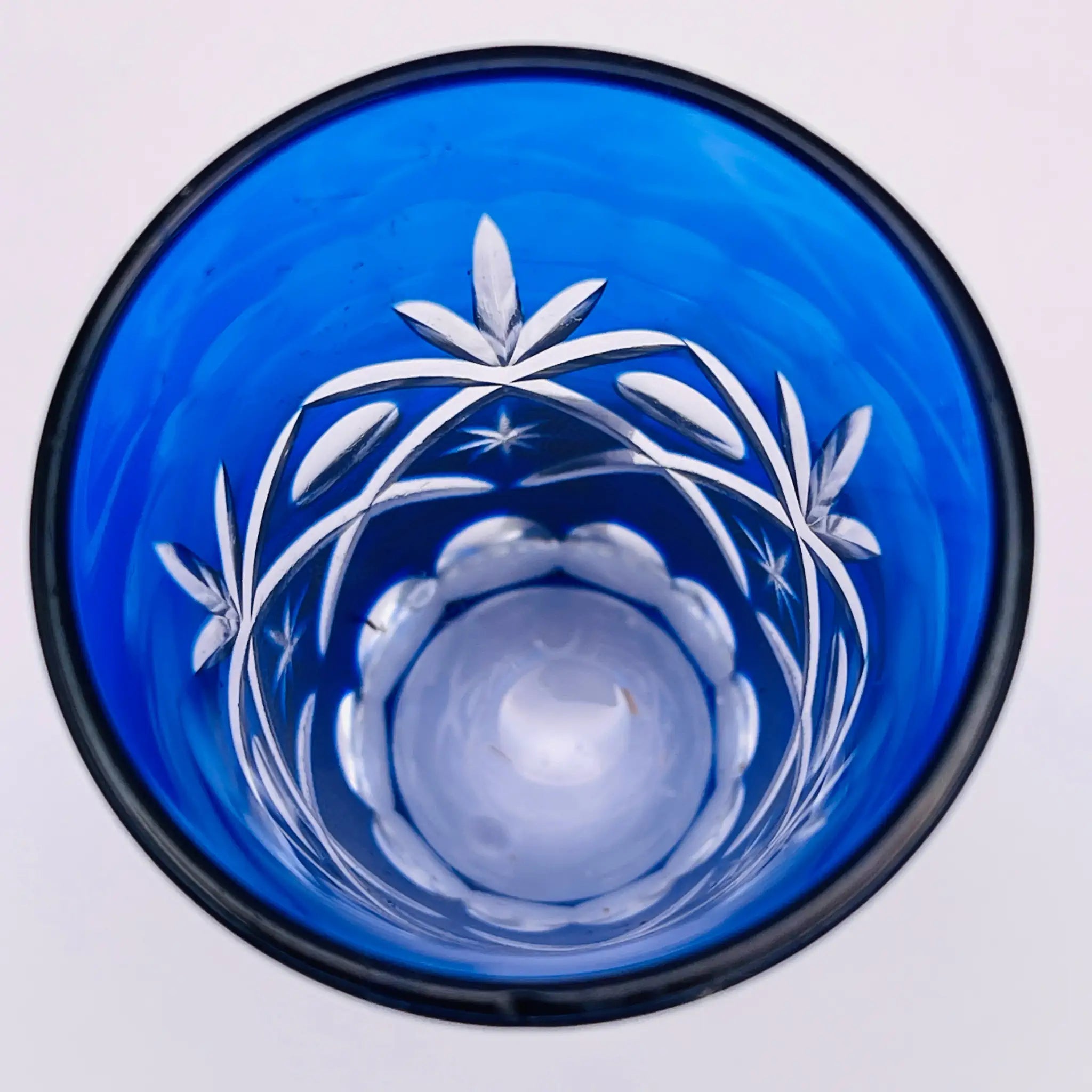 【リユース】 切子ガラス 一口ビール 5P