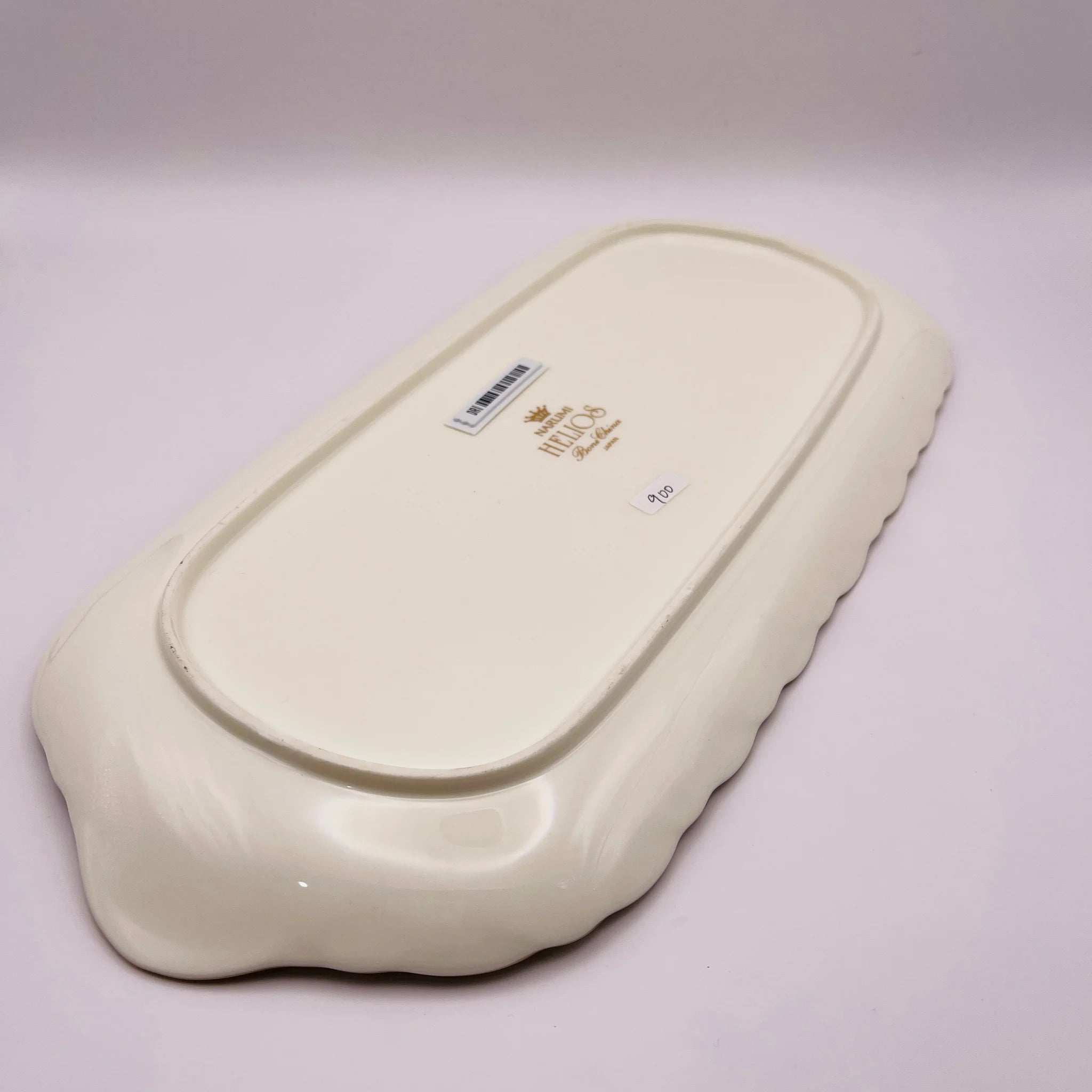 【リユース】 長皿  / NARUMI / HELIOS(ヘリオス) / Bone China / 未使用