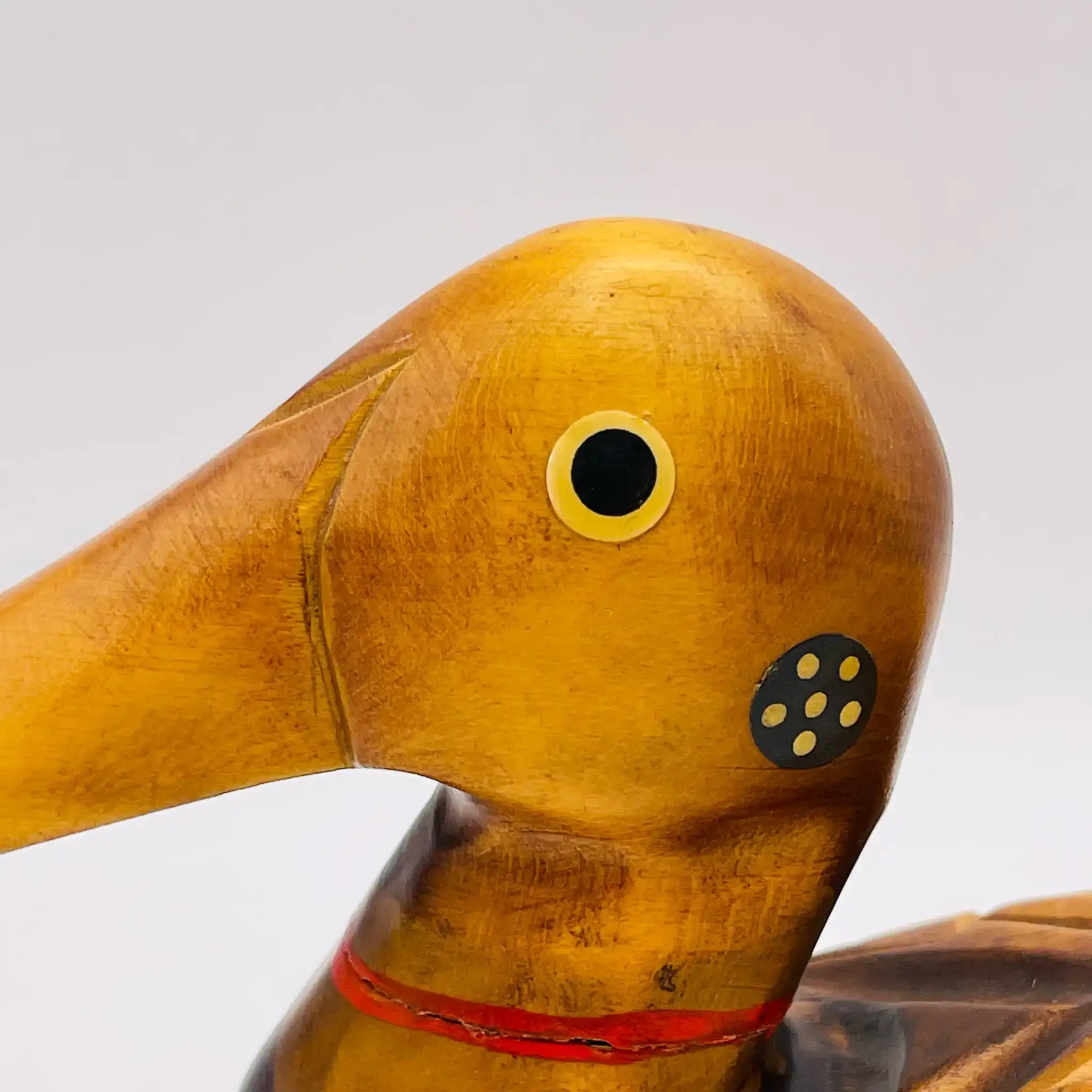 【リユース】 オブジェ 鴨 / 銀杏木藝 / 銀杏(イチョウ)材 / 黄褐色