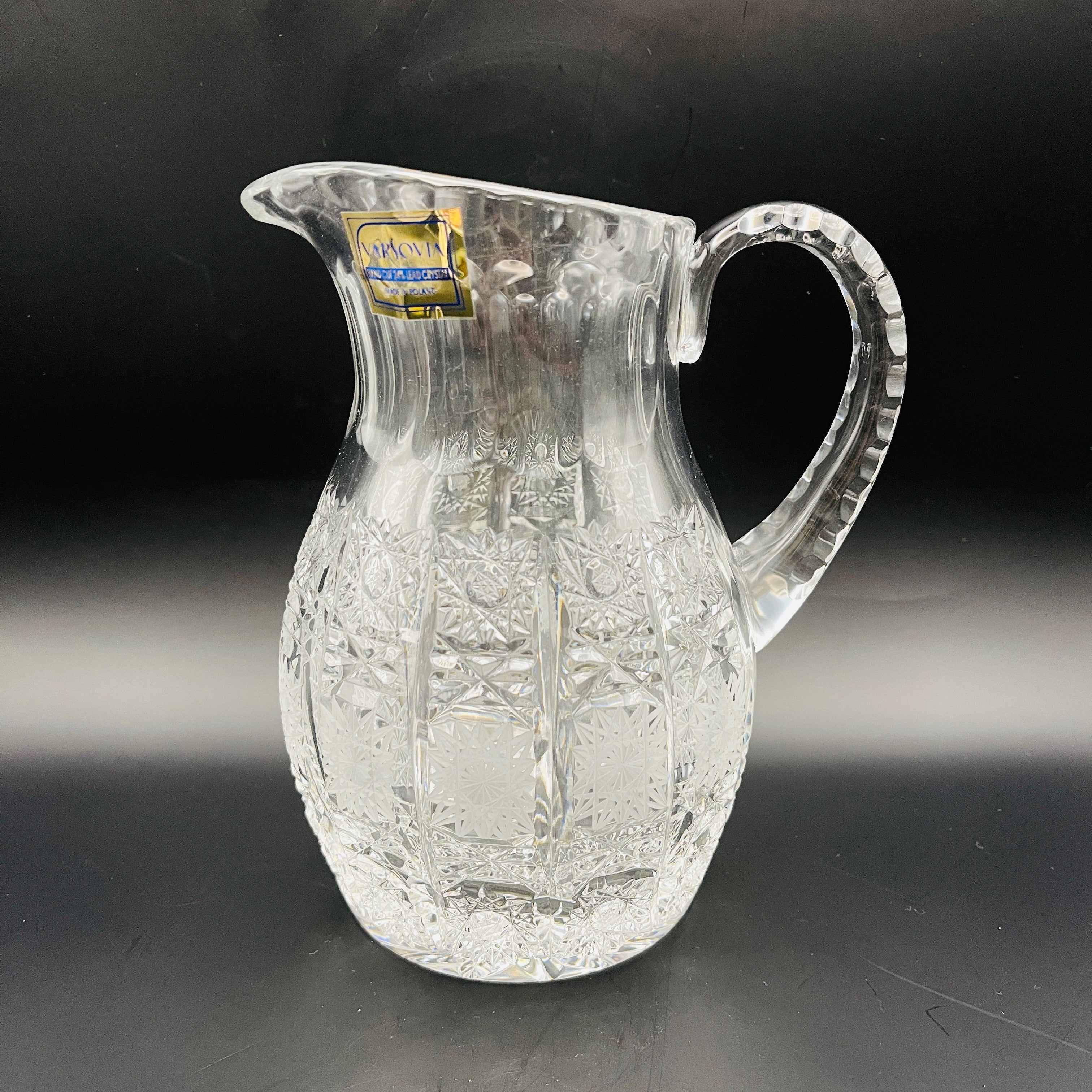【リユース】 クリスタルピッチャー / VARSOVIA(バルソビア) / ポーランド / 箱あり 未使用 / 箱付き