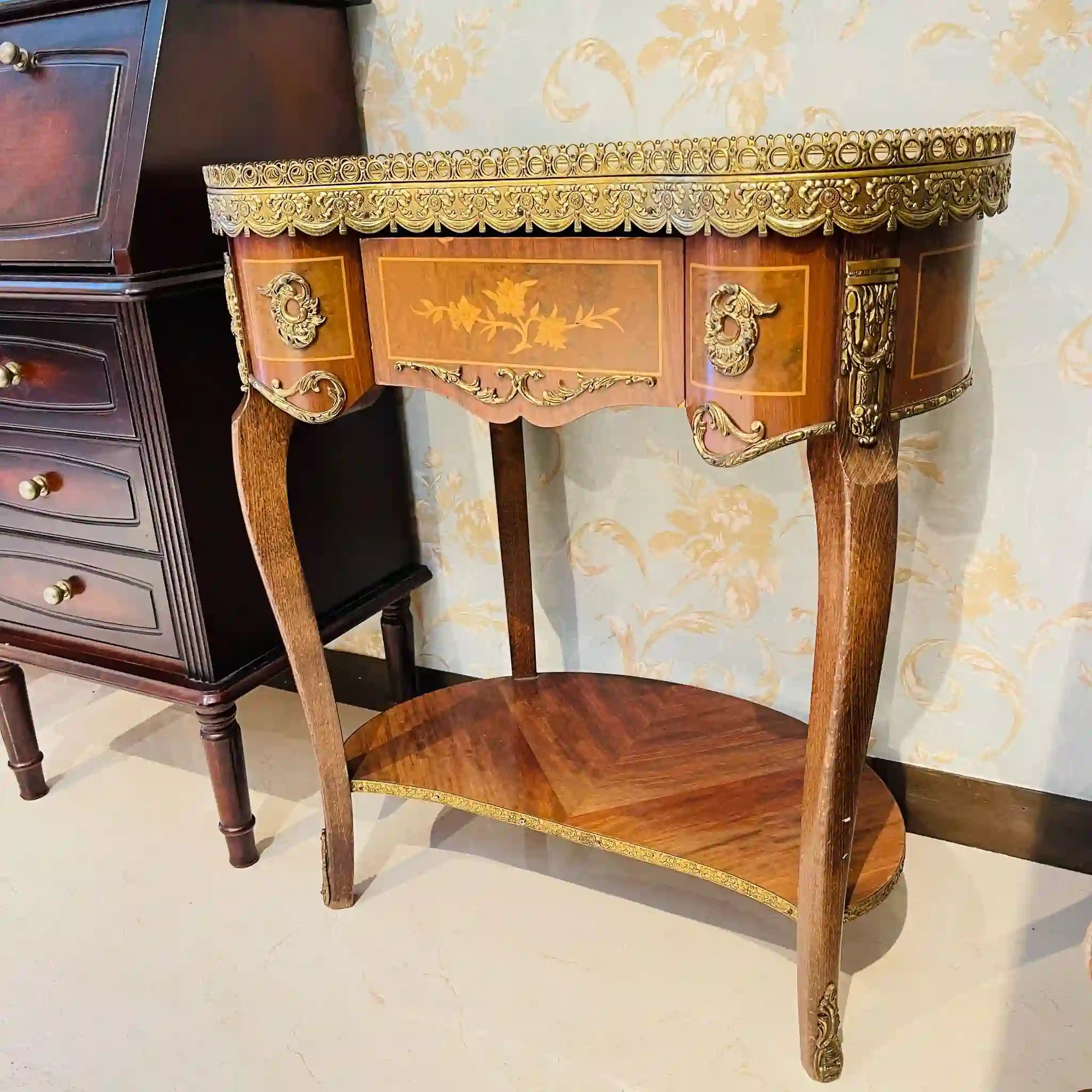 【ビンテージ】 キドニーテーブル / MUARVA S.L. / 1900年代初頭 / 大理石 / スペイン / サイドテーブル