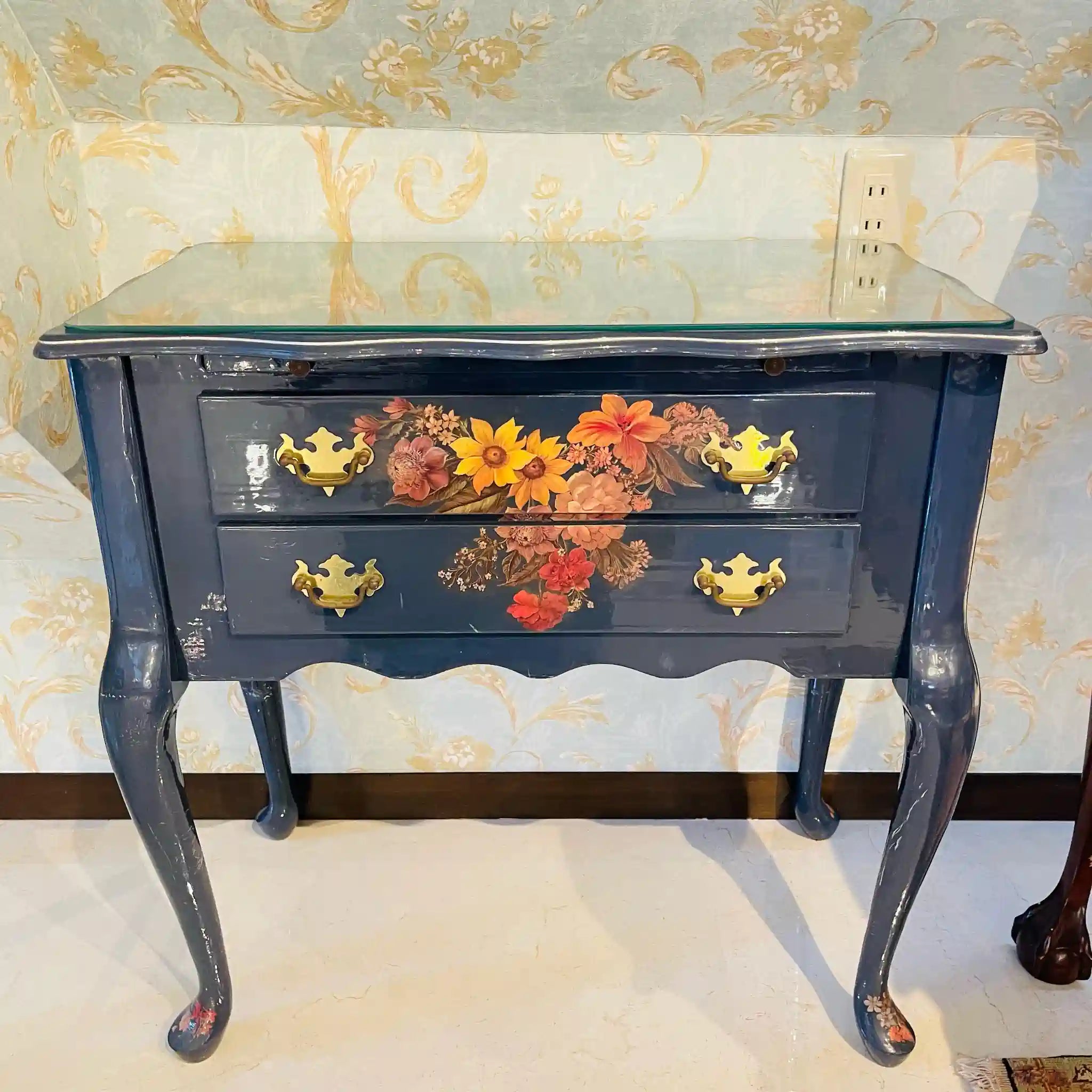 【リユース】 デコパージュ キャビネット