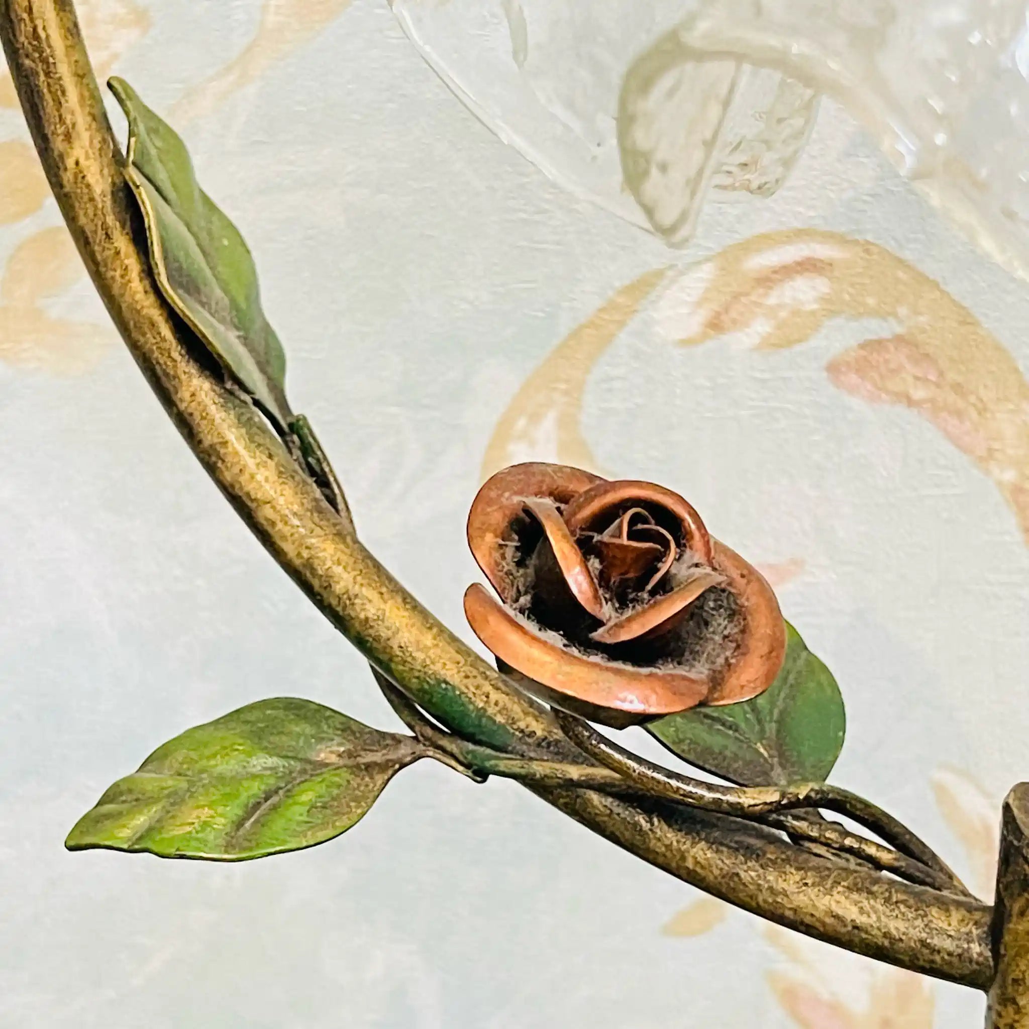 【リユース】 スタンドランプ / アールヌーボー様式 / ハンドペイント風