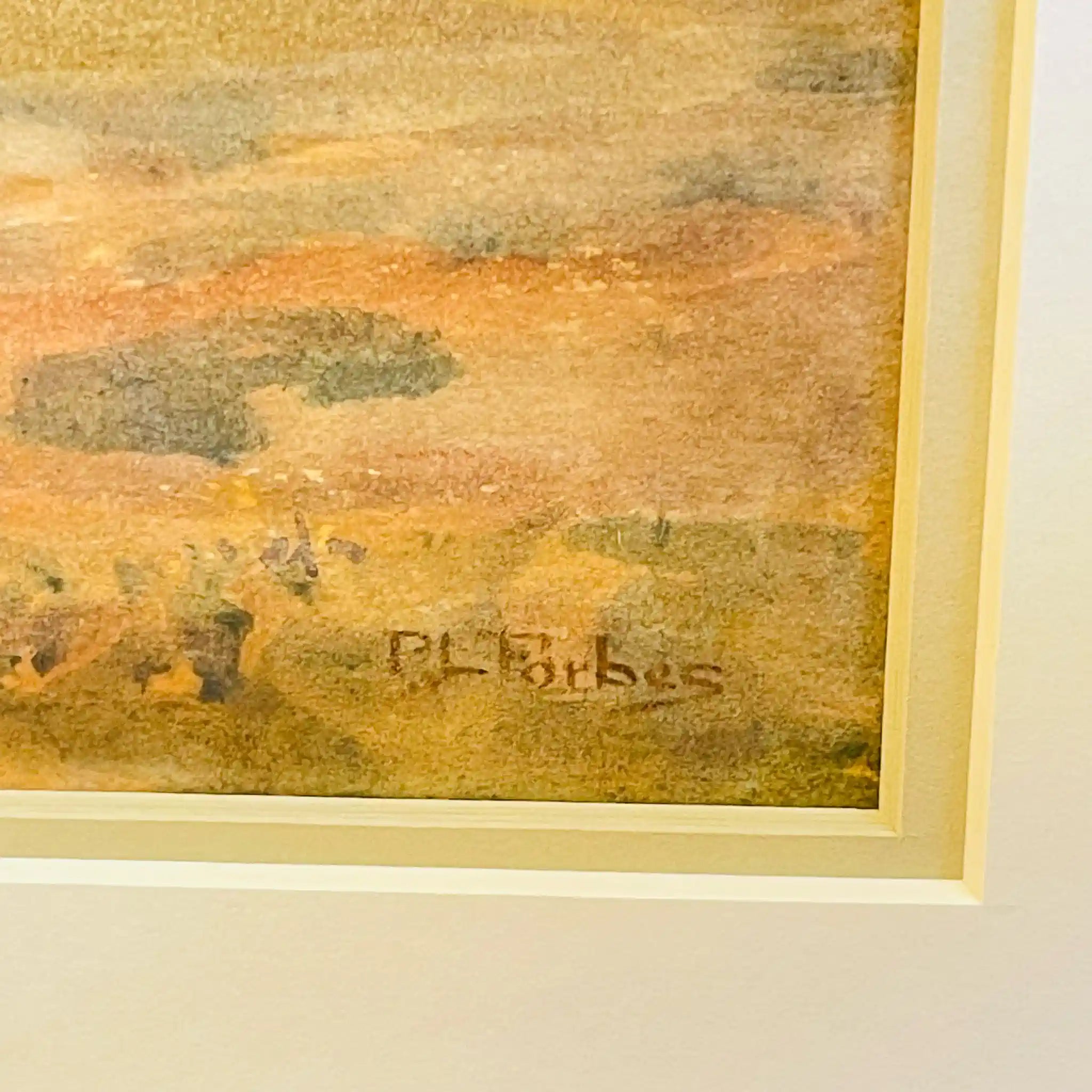 【アンティーク】 水彩画 / パトリック・ルイス・フォーブス / 「農場と教会」 / 1860ー1939 20世紀初頭 / イギリス直輸入 署名入り