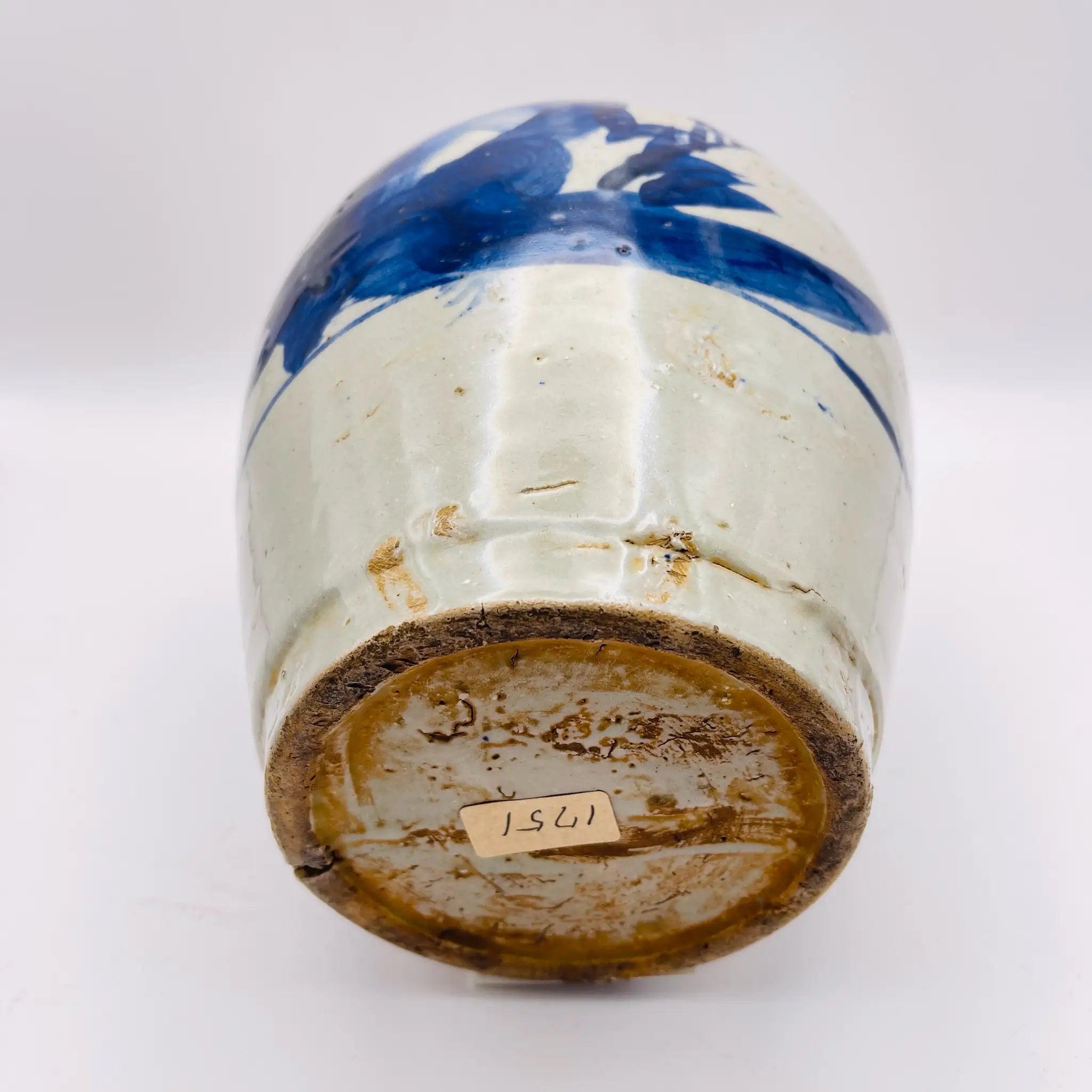 GE】M19【コレクター所蔵品】時代 古染付陶硯 /美術 骨董品 時代品