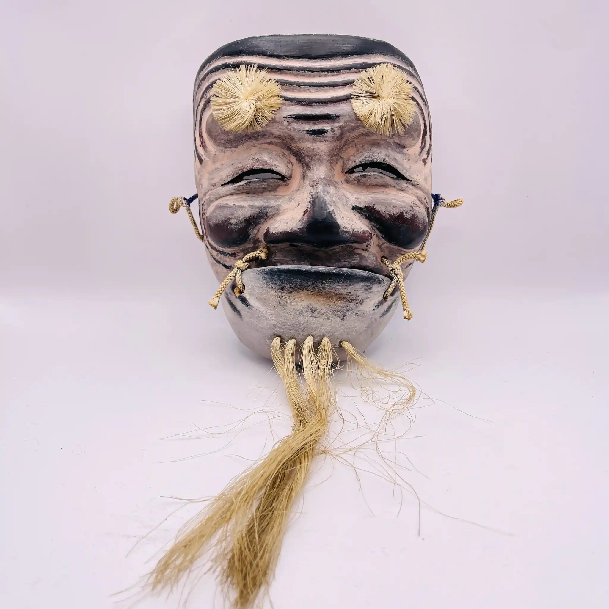 【骨董品】 翁能面 / 木箱あり