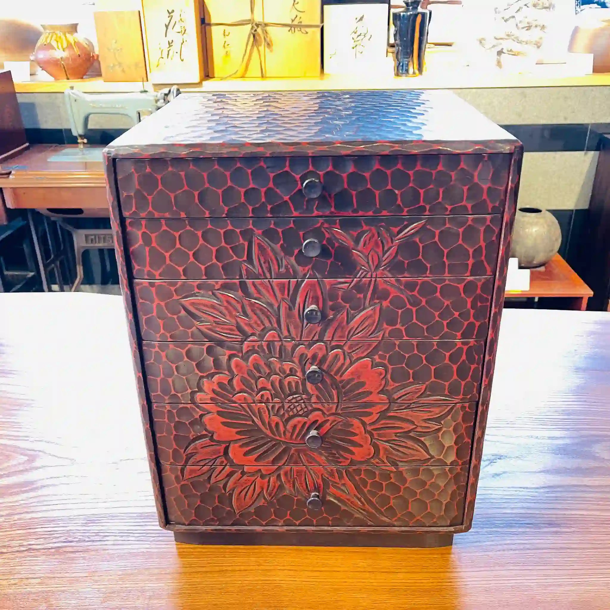 [Antique] Mini Chest, 6 Drawers