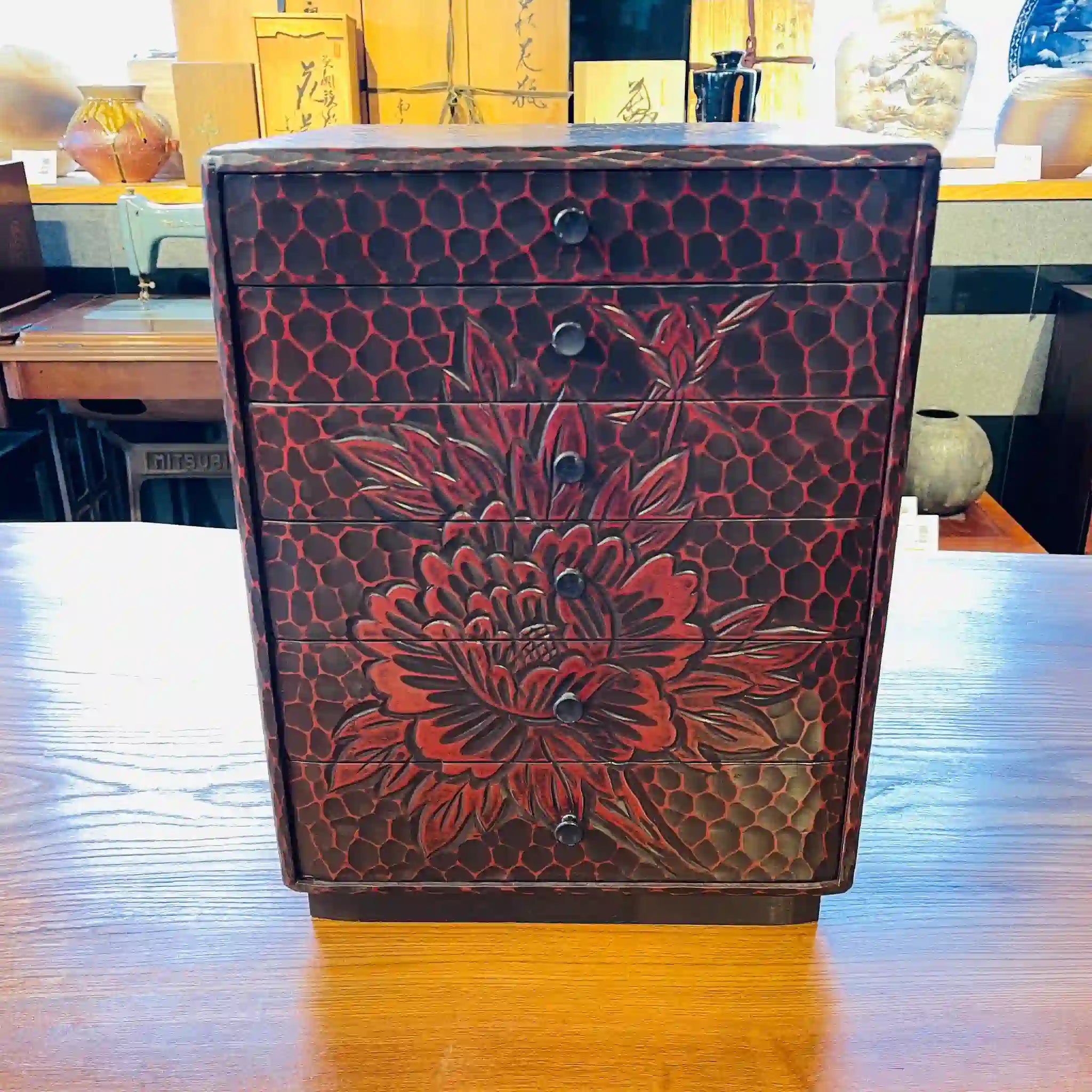 [Antique] Mini Chest, 6 Drawers