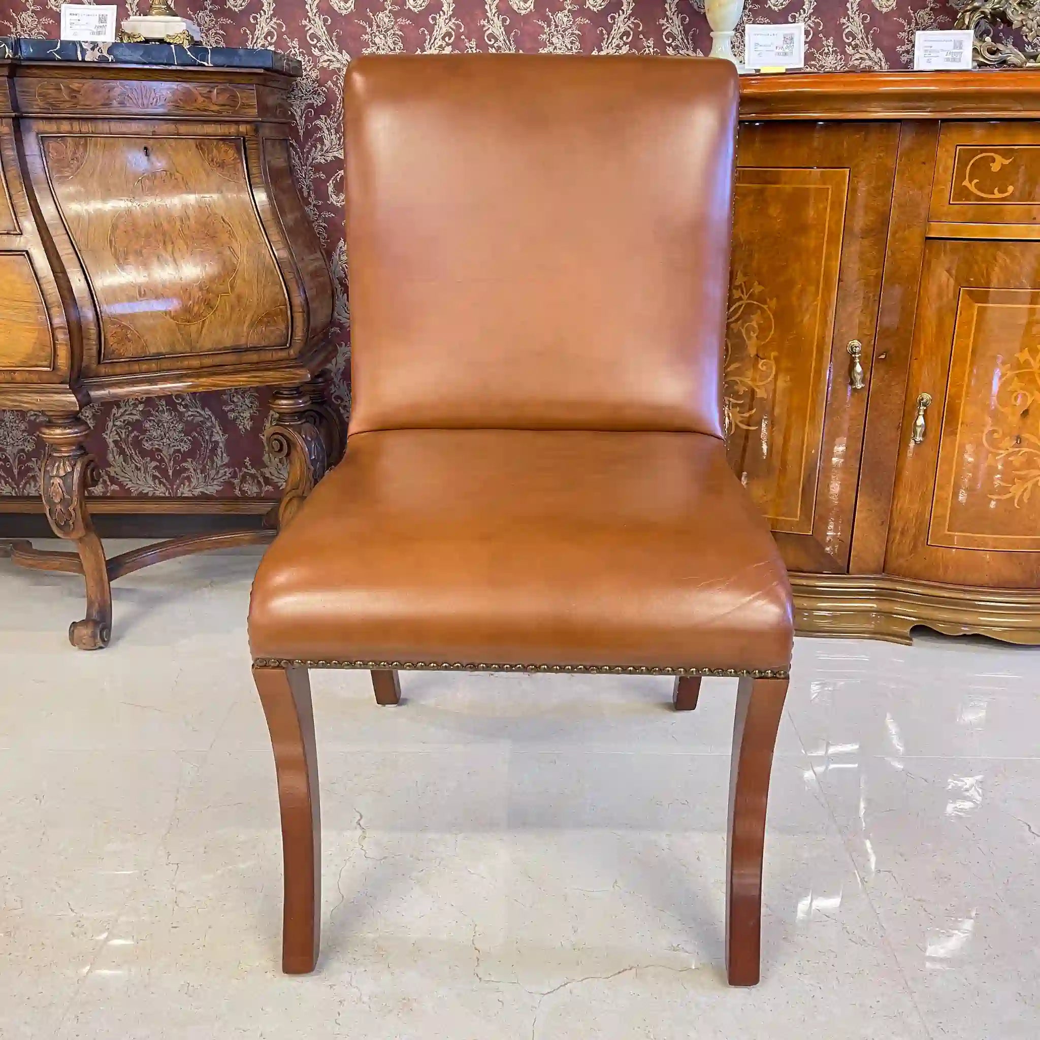 古董皮革餐椅/英國直銷