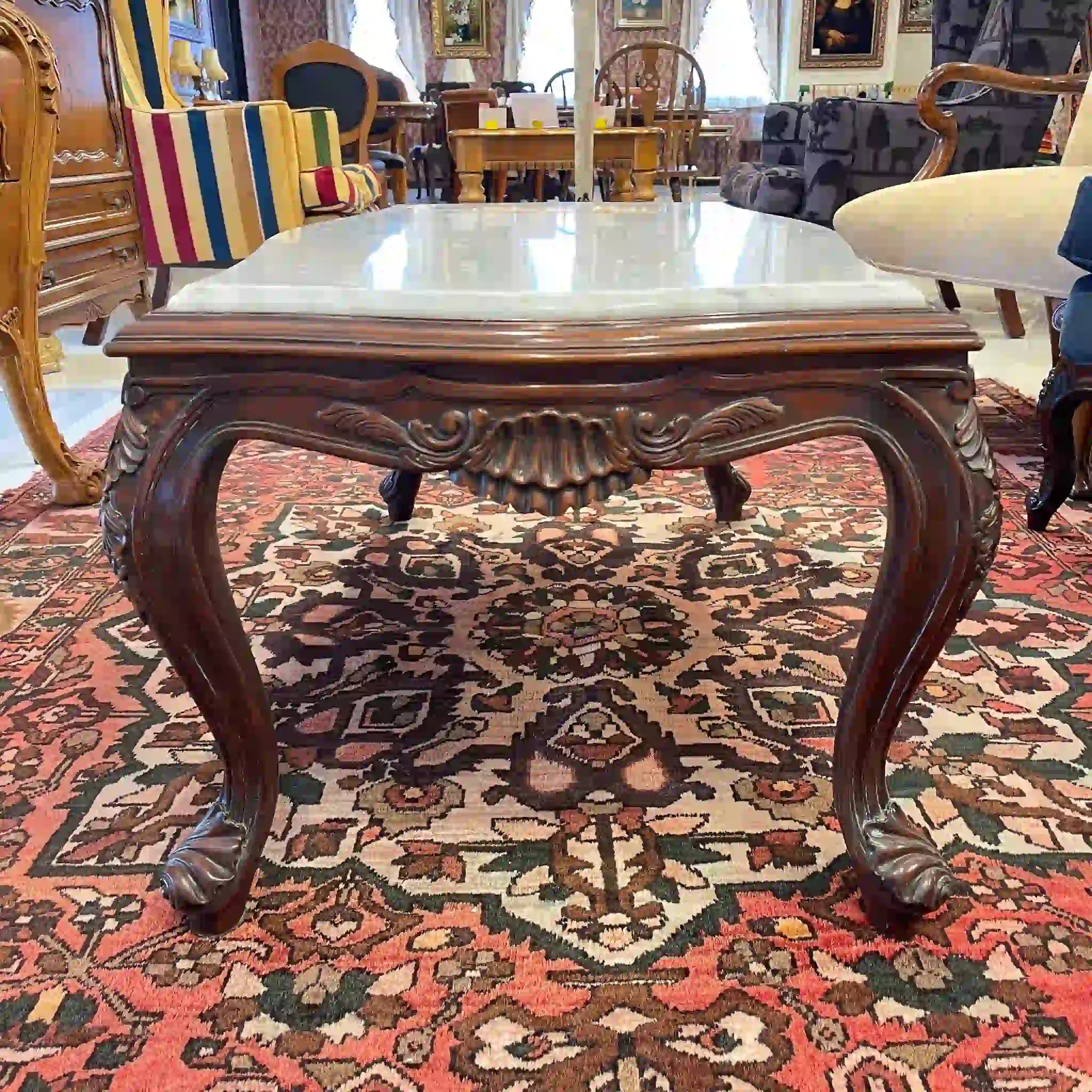 【リユース】 センターテーブル / マーブルトップ