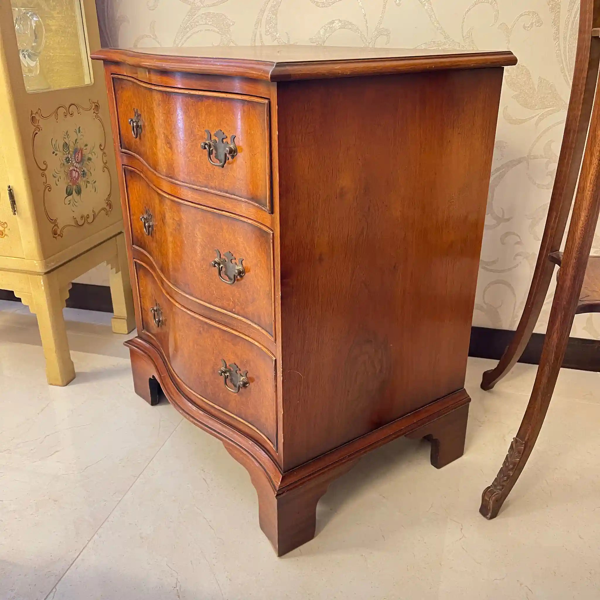 【リユース】 ミニチェスト / ウォールナット材 / イギリス