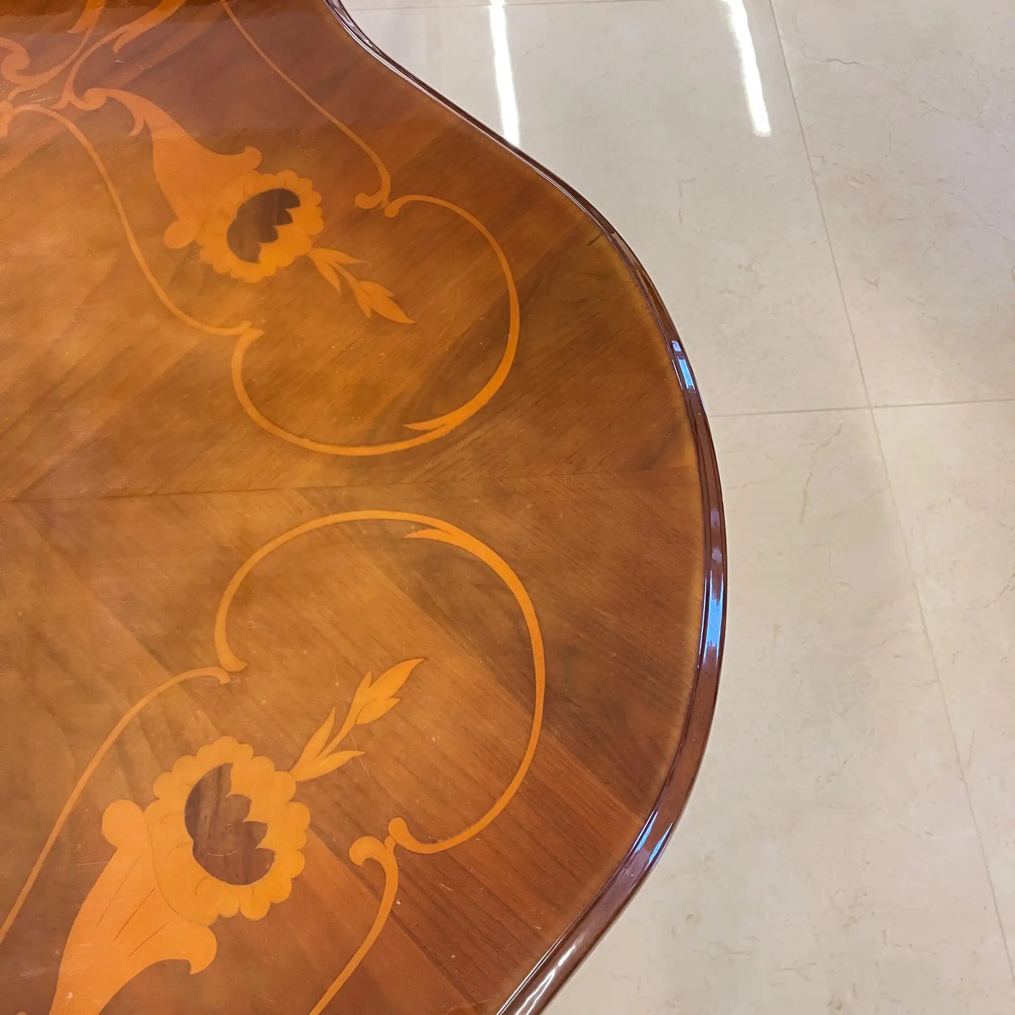 【アンティーク】 アンティーク ダイニングセット / イタリア / 象嵌(インレイ）