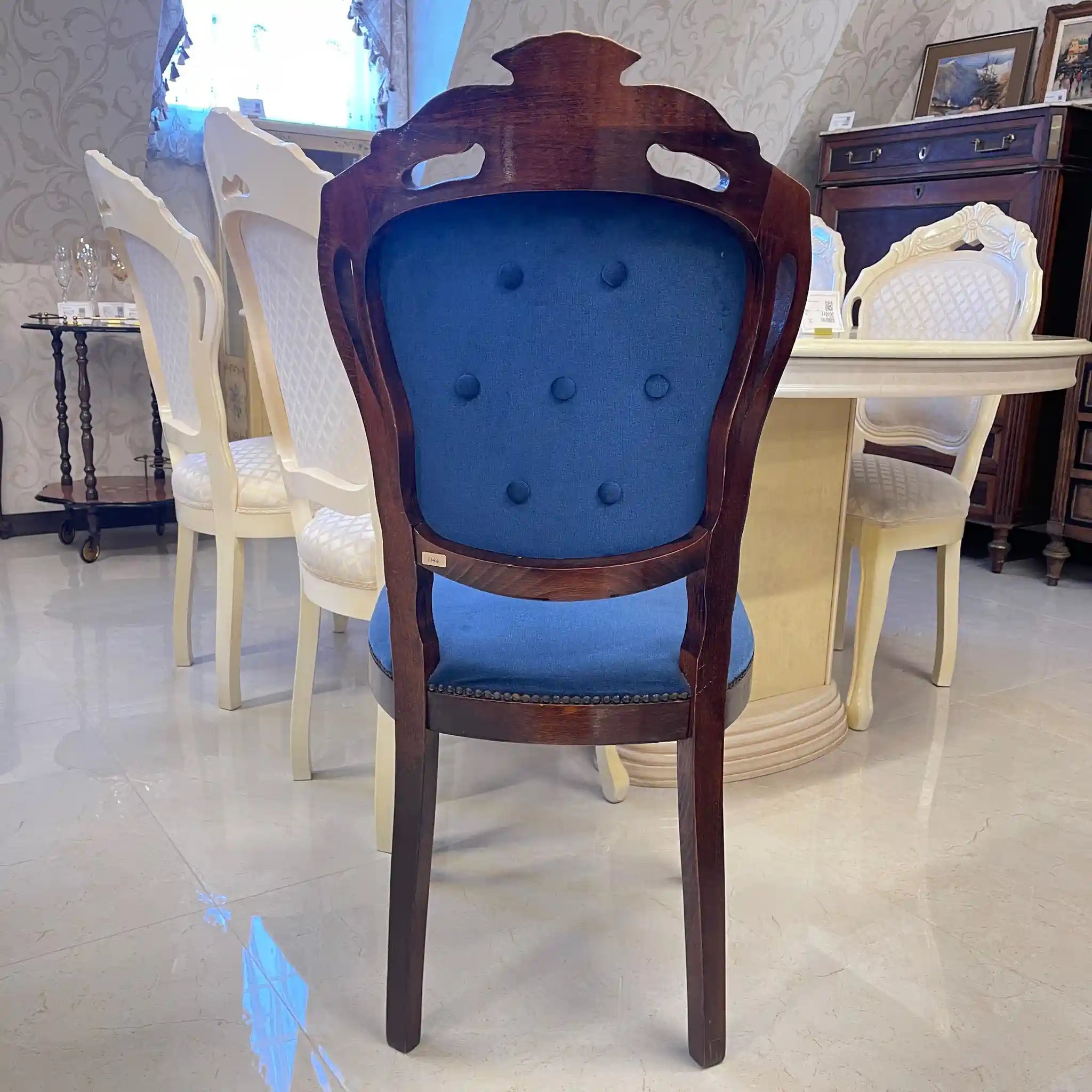 【アンティーク】 アンティーク調ダイニングセット / 象嵌(インレイ)